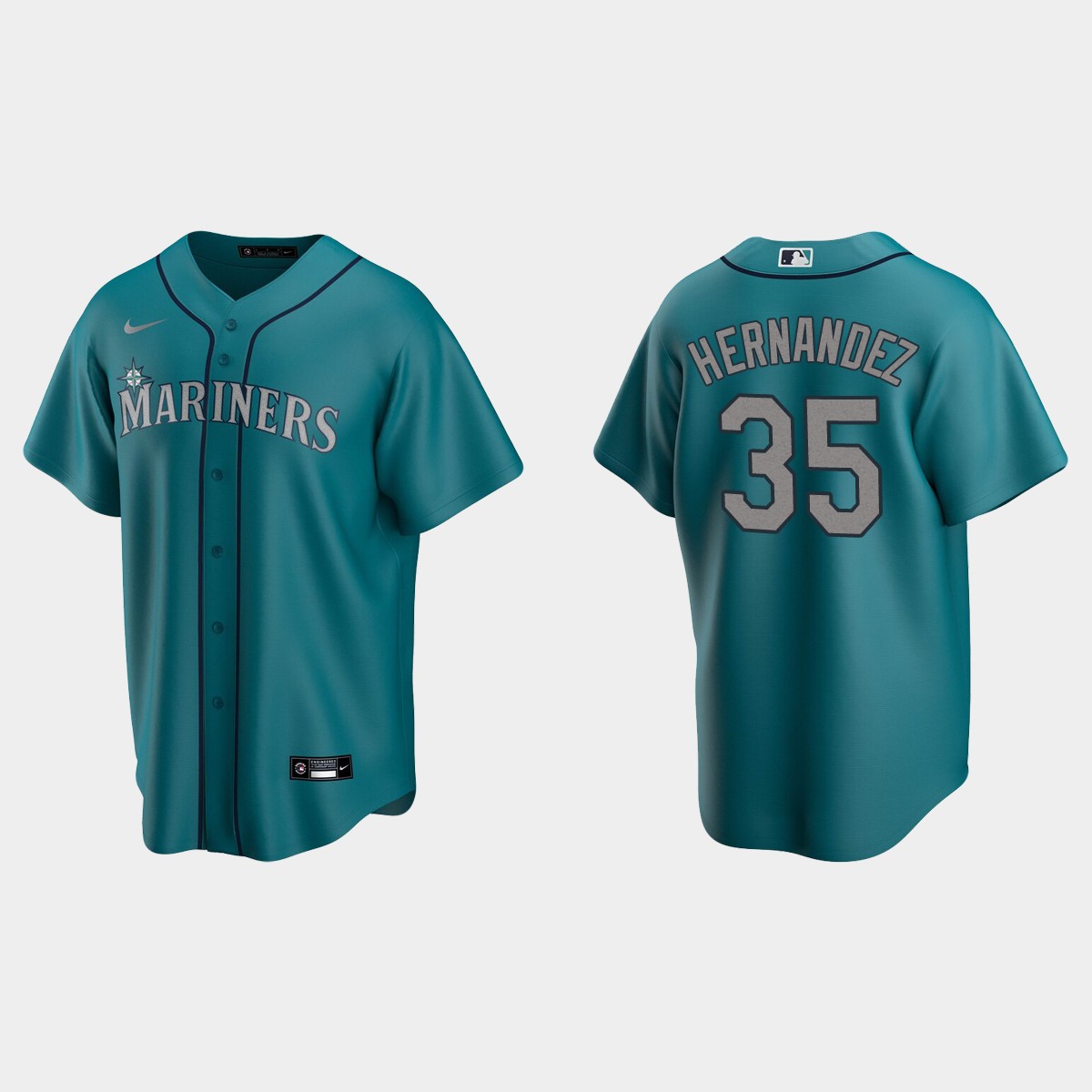 Seattle Mariners Teoscar Hernandez Alternate Jersey - Aqua
