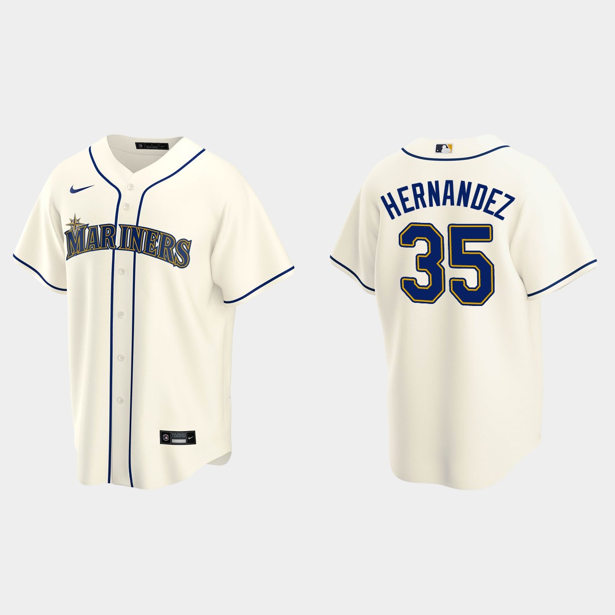 Seattle Mariners Teoscar Hernandez Alternate Jersey - Cream