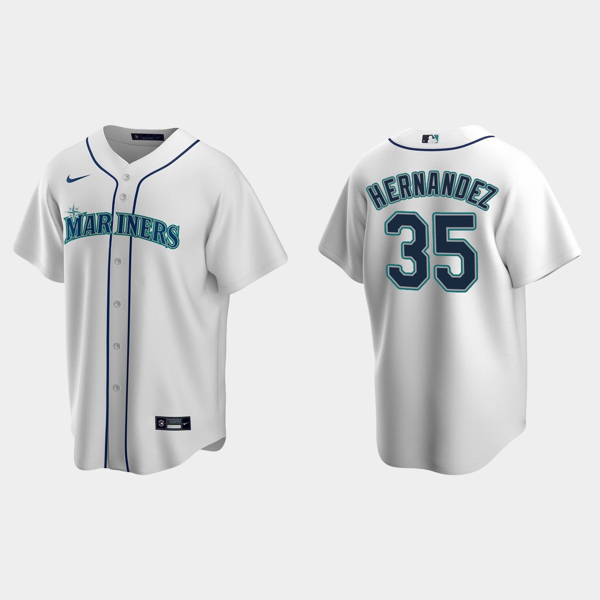 Seattle Mariners Teoscar Hernandez Home Jersey - White