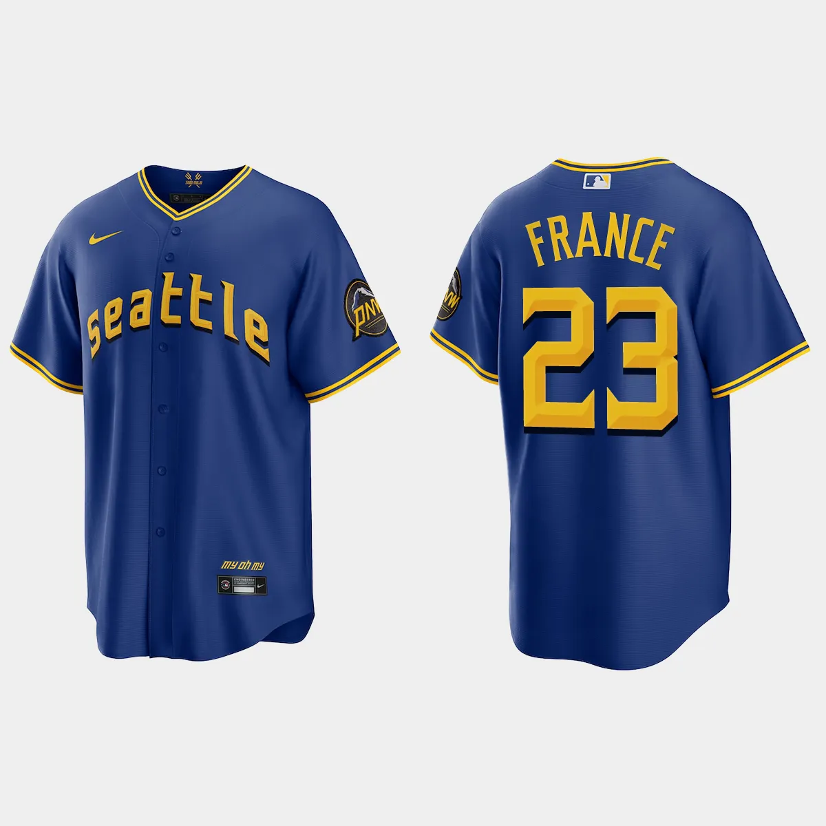Seattle Mariners Ty France City Connect Jersey - Royal