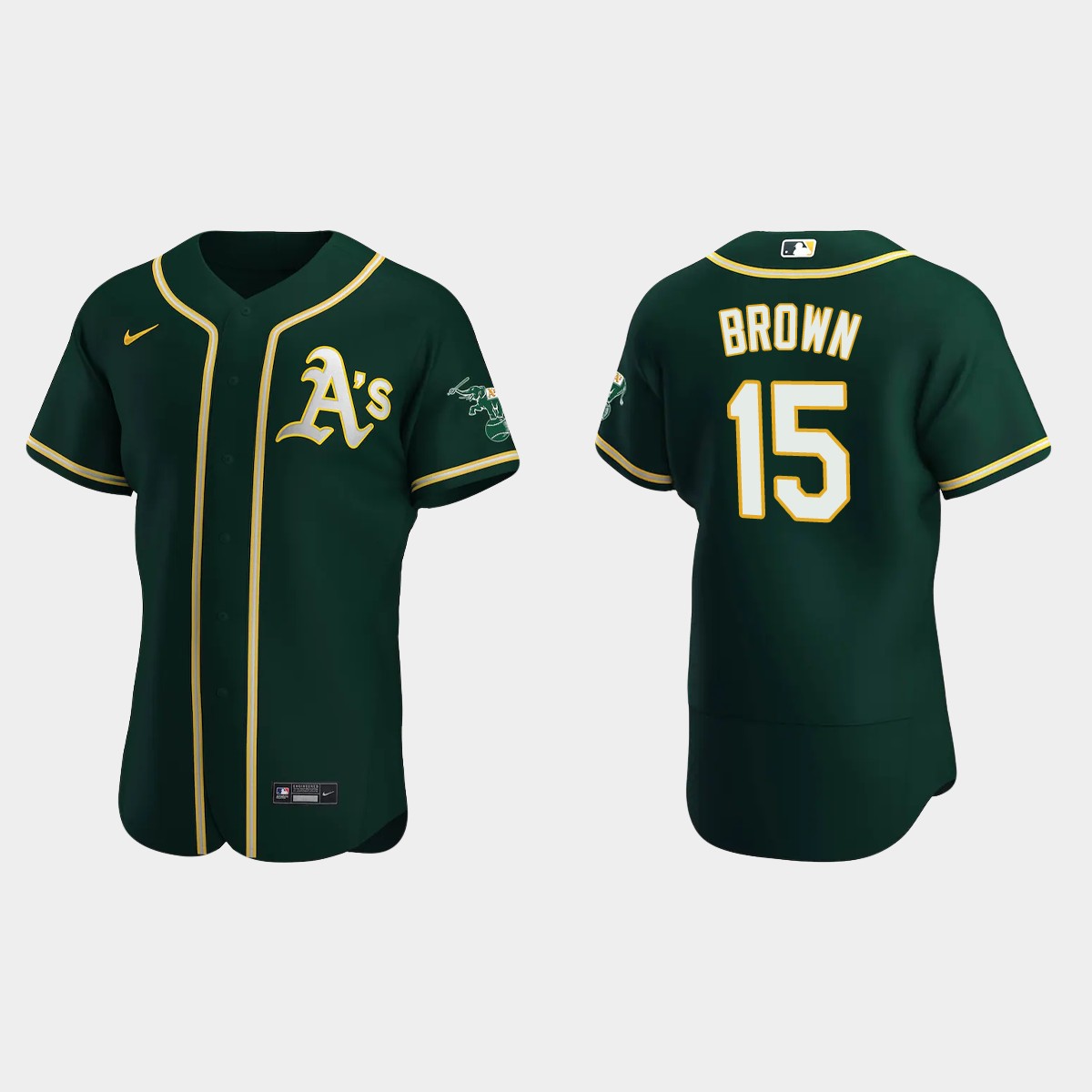 Seth Brown Oakland Athletics Alternate Jersey - Green
