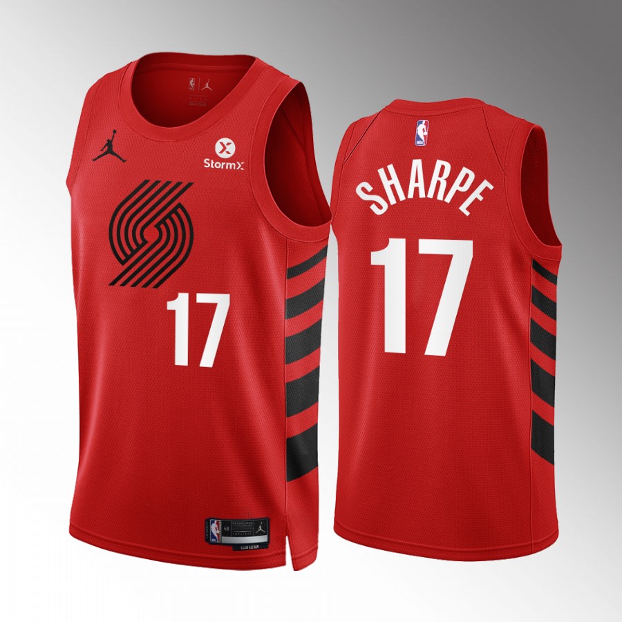 Shaedon Sharpe Portland Trail Blazers Red #17 Statement Edition Jersey Swingman