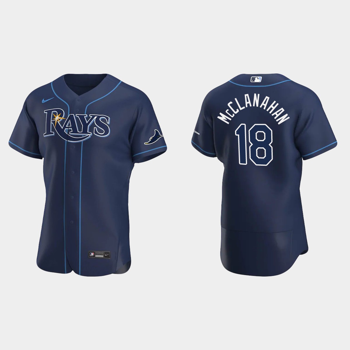 Shane McClanahan Tampa Bay Rays Alternate Jersey - Navy
