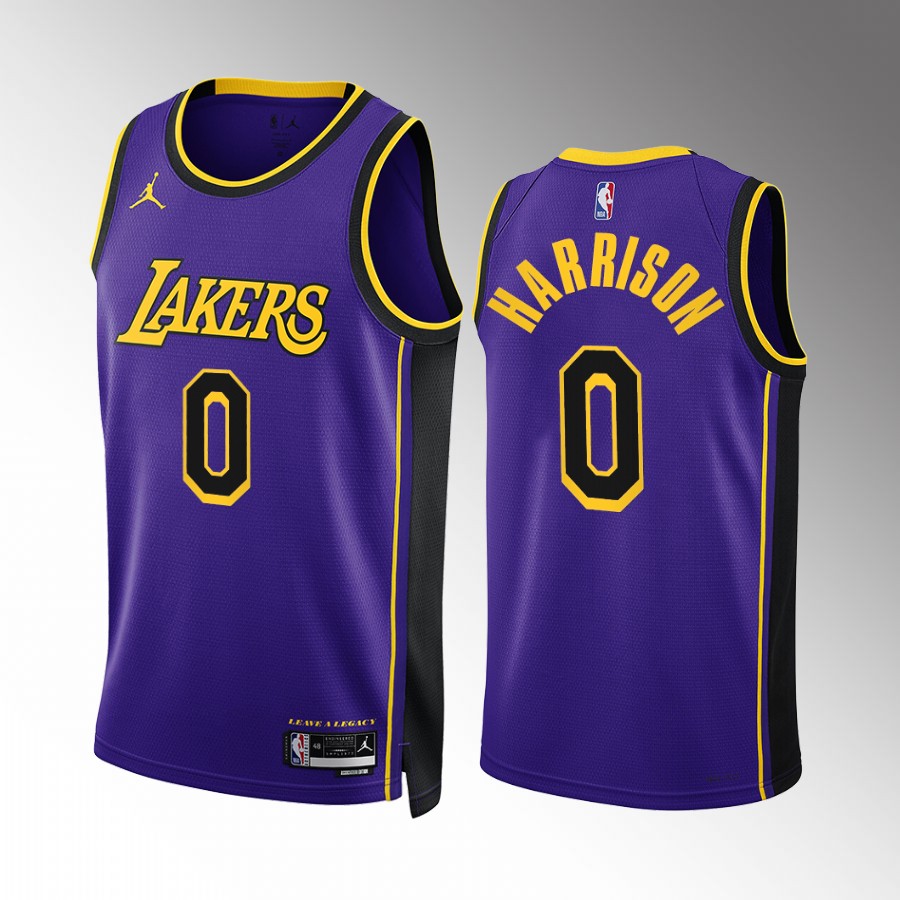 Shaquille Harrison Los Angeles Lakers #0 Purple Jersey Statement Edition Swingman