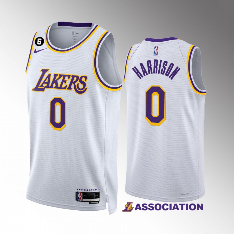 Shaquille Harrison Los Angeles Lakers #0 White Jersey Association Edition Swingman