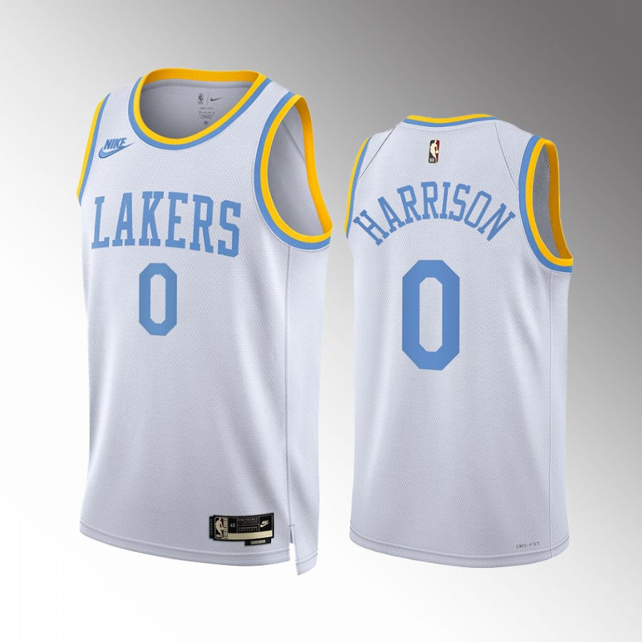 Shaquille Harrison Los Angeles Lakers #0 White Jersey Classic Edition Swingman