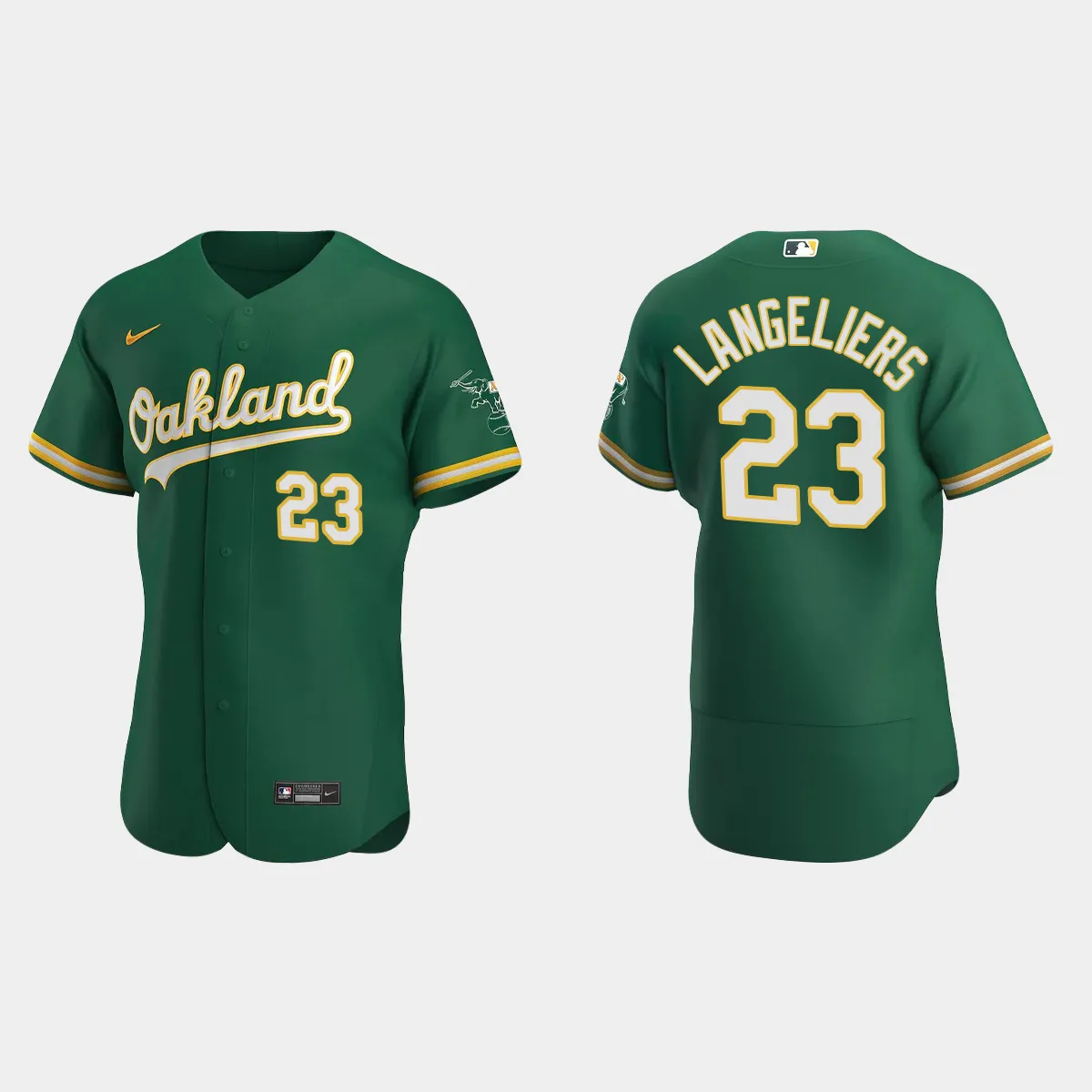 Shea Langeliers Oakland Athletics Alternate Jersey - Kelly Green