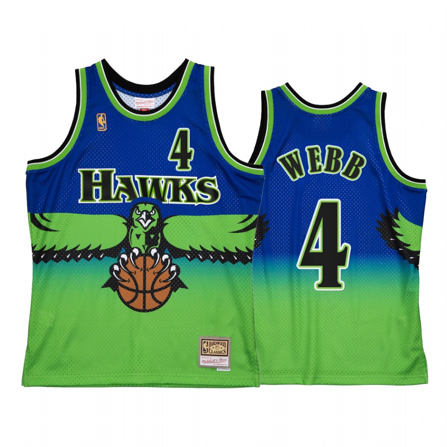 Spud Webb #4 Atlanta Hawks Reload 2.0 Jersey Blue