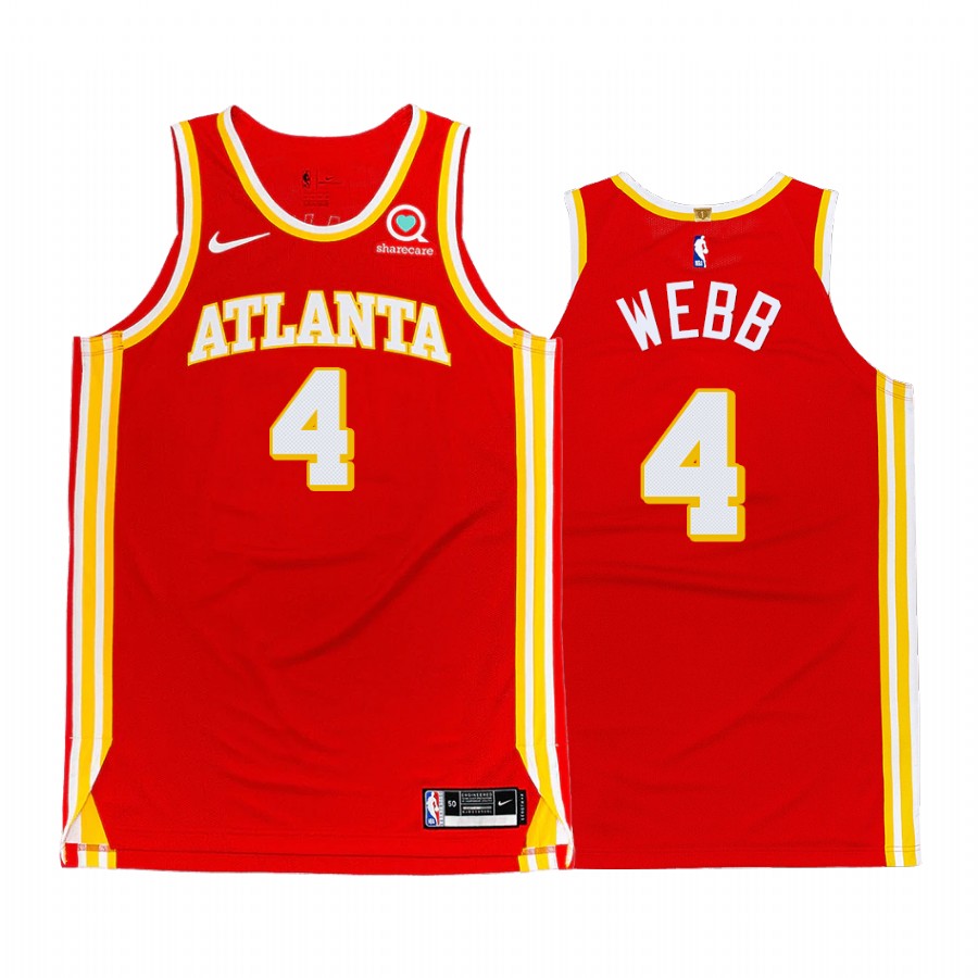 Spud Webb Atlanta Hawks Red Icon Jersey
