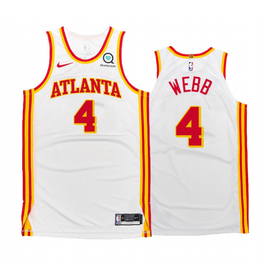 Spud Webb Atlanta Hawks White Association Jersey
