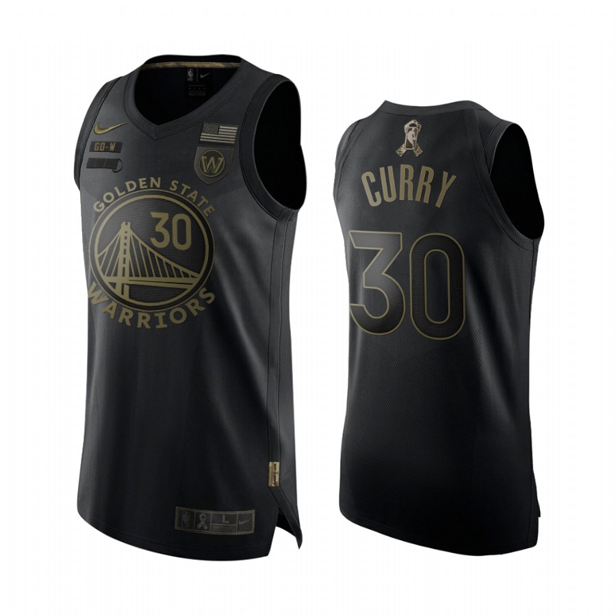 Stephen Curry Golden State Warriors Salute To Service Black Jersey