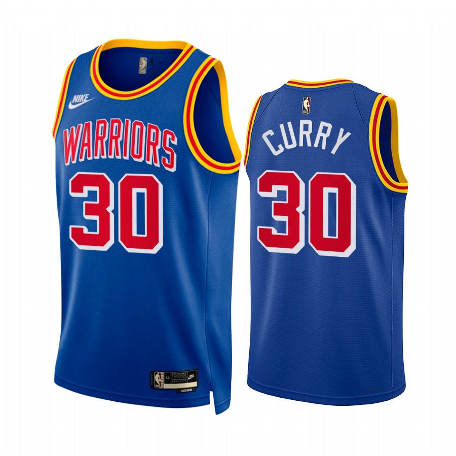 Stephen Curry Golden State Warriors Classic Edition Royal #30 Jersey Year Zero