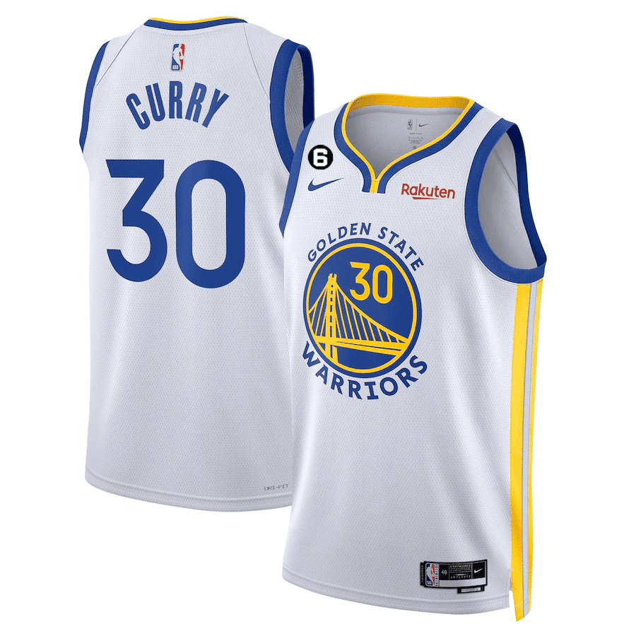 Stephen Curry Golden State Warriors Players - Association White Edition Jersey - All Stitched