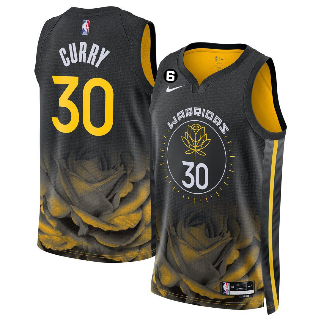 Stephen Curry Golden State Warriors Players - City Edition Jersey - All Stitched