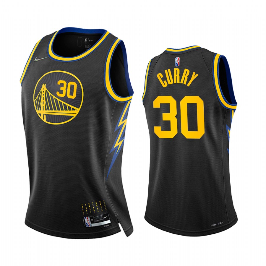 Stephen Curry Golden State Warriors Black City Edition Women Jersey 75th Diamond Badge