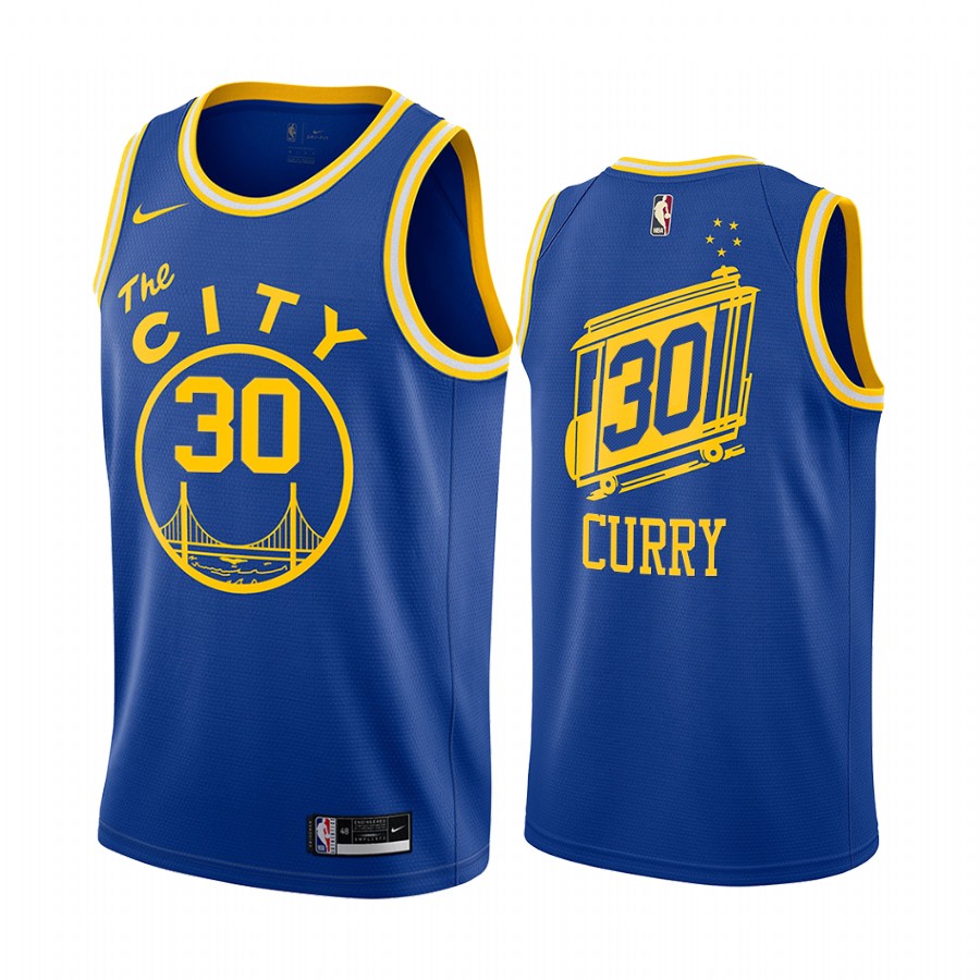 Stephen Curry Golden State Warriors Royal Classic Edition Throwback Jersey