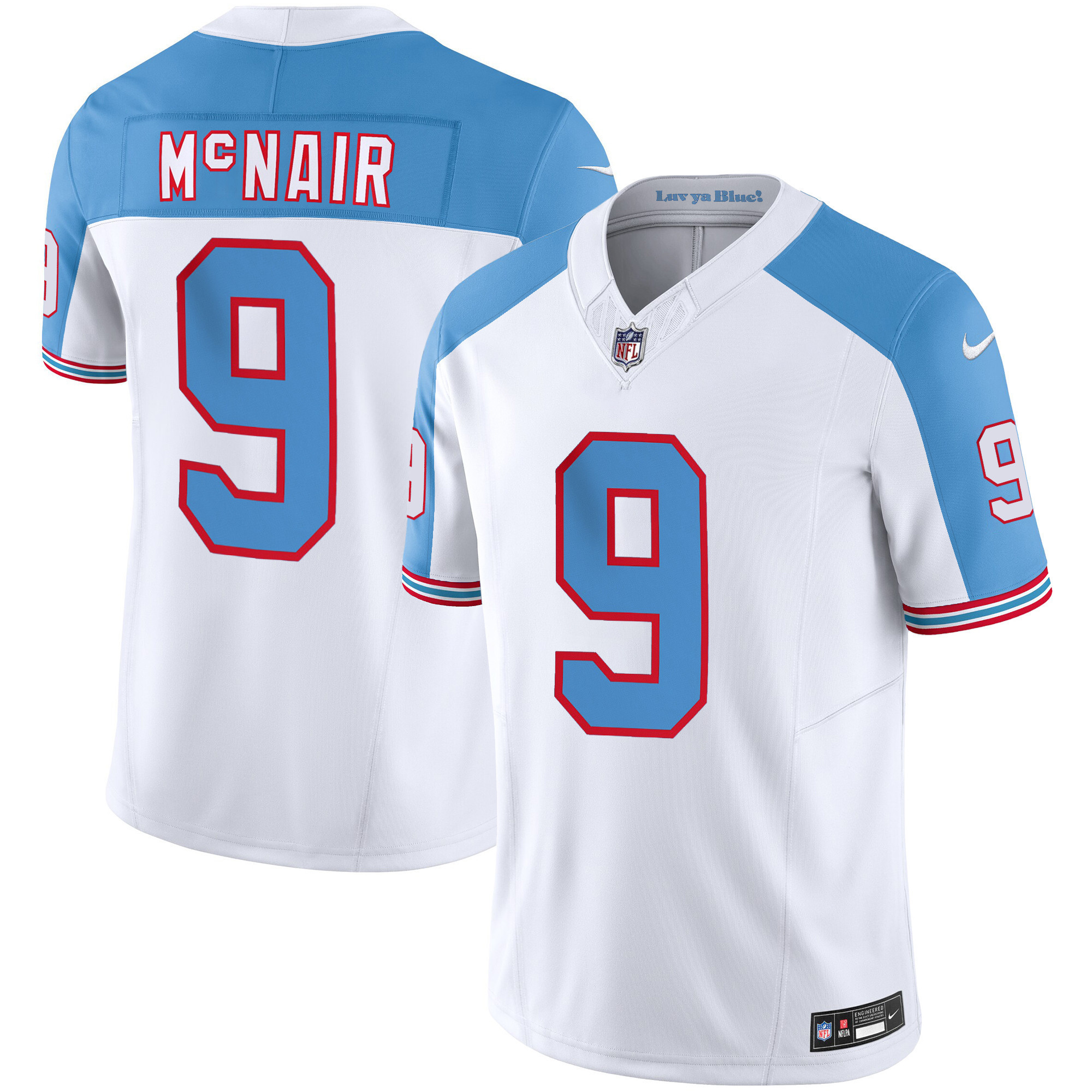 Steve Mcnair Tennessee Titans Throwback White Alternate Limited Vapor Jersey
