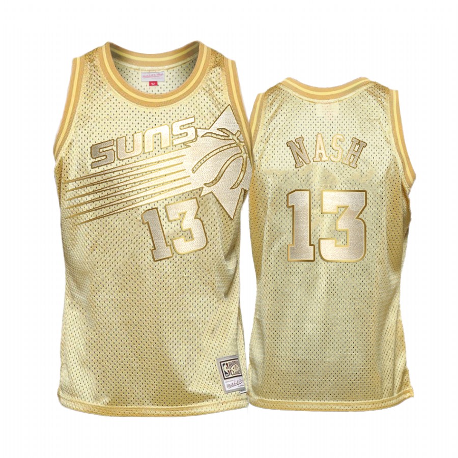 Steve Nash #13 Phoenix Suns Golden HWC Limited Jersey