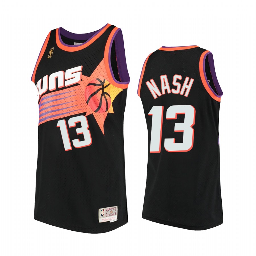 Steve Nash #13 Phoenix Suns Hardwood Classics Jersey Black