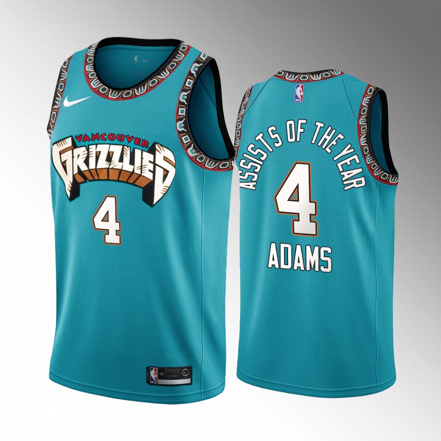 Steven Adams Assists of the Year Memphis Grizzlies #4 Blue Jersey Fan Favorite