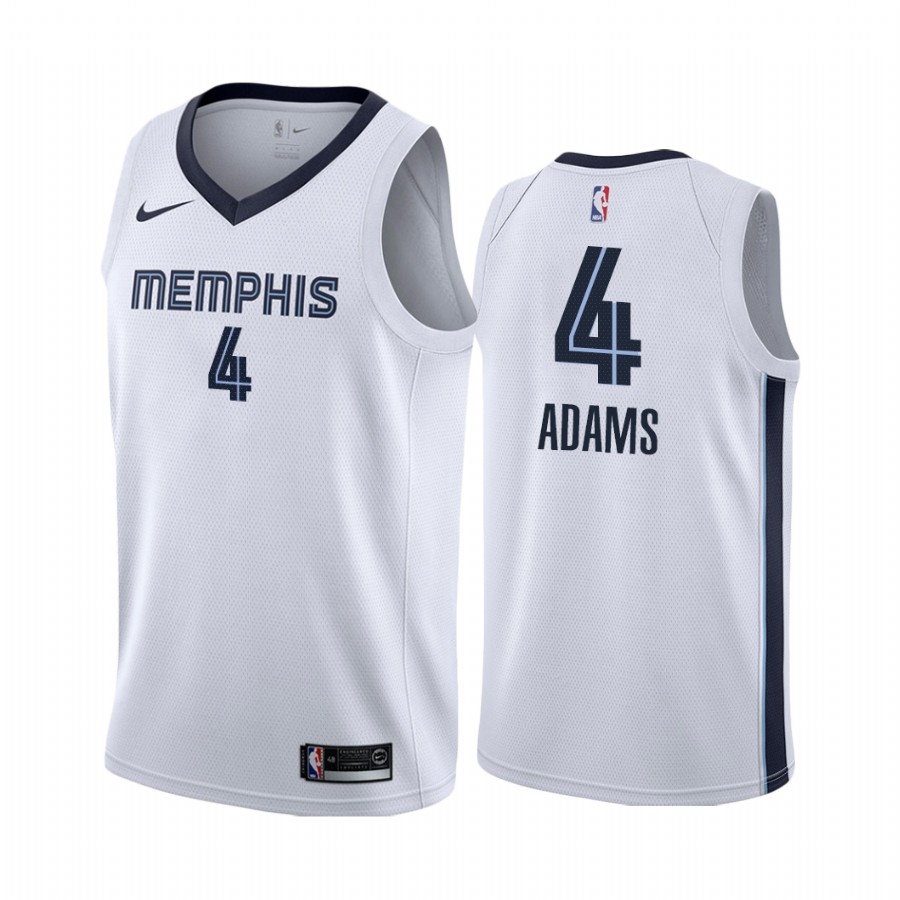 Steven Adams Memphis Grizzlies  Association Edition White #4 Jersey