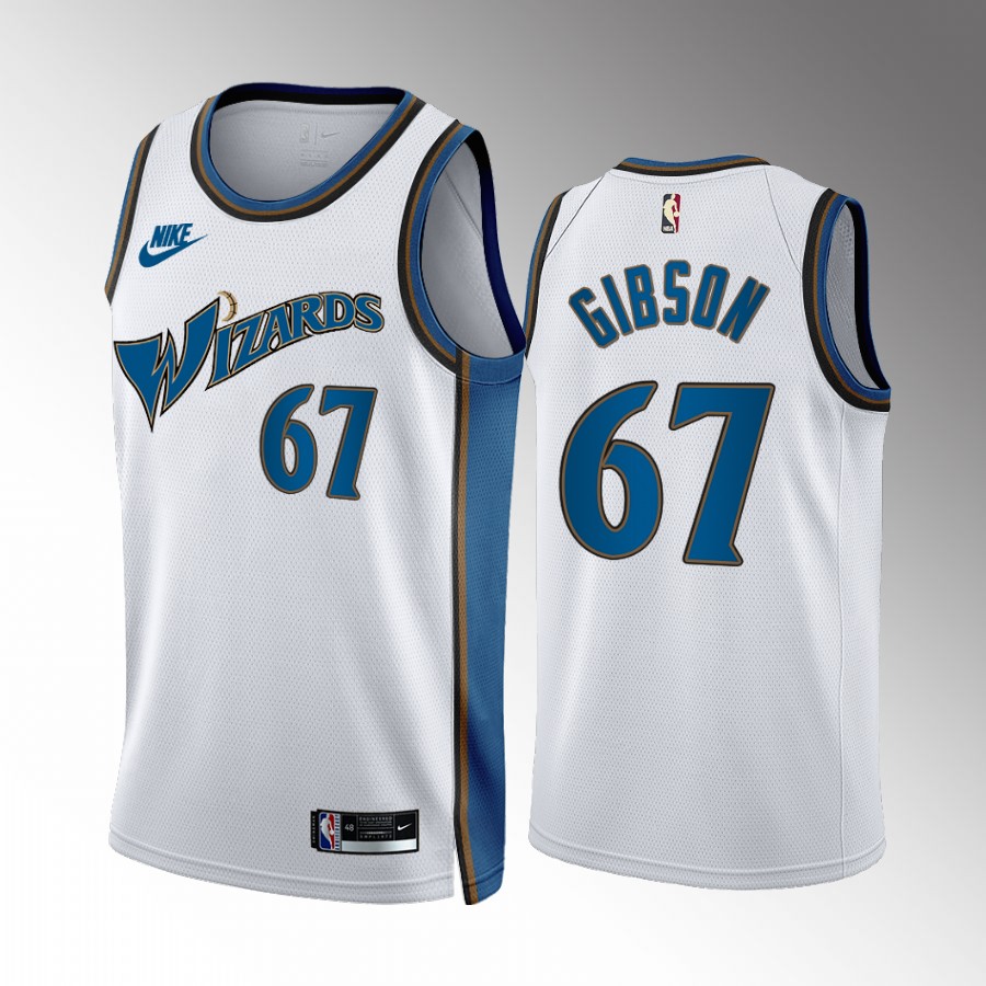 Taj Gibson #67 Washington Wizards Classic Edition White Jersey