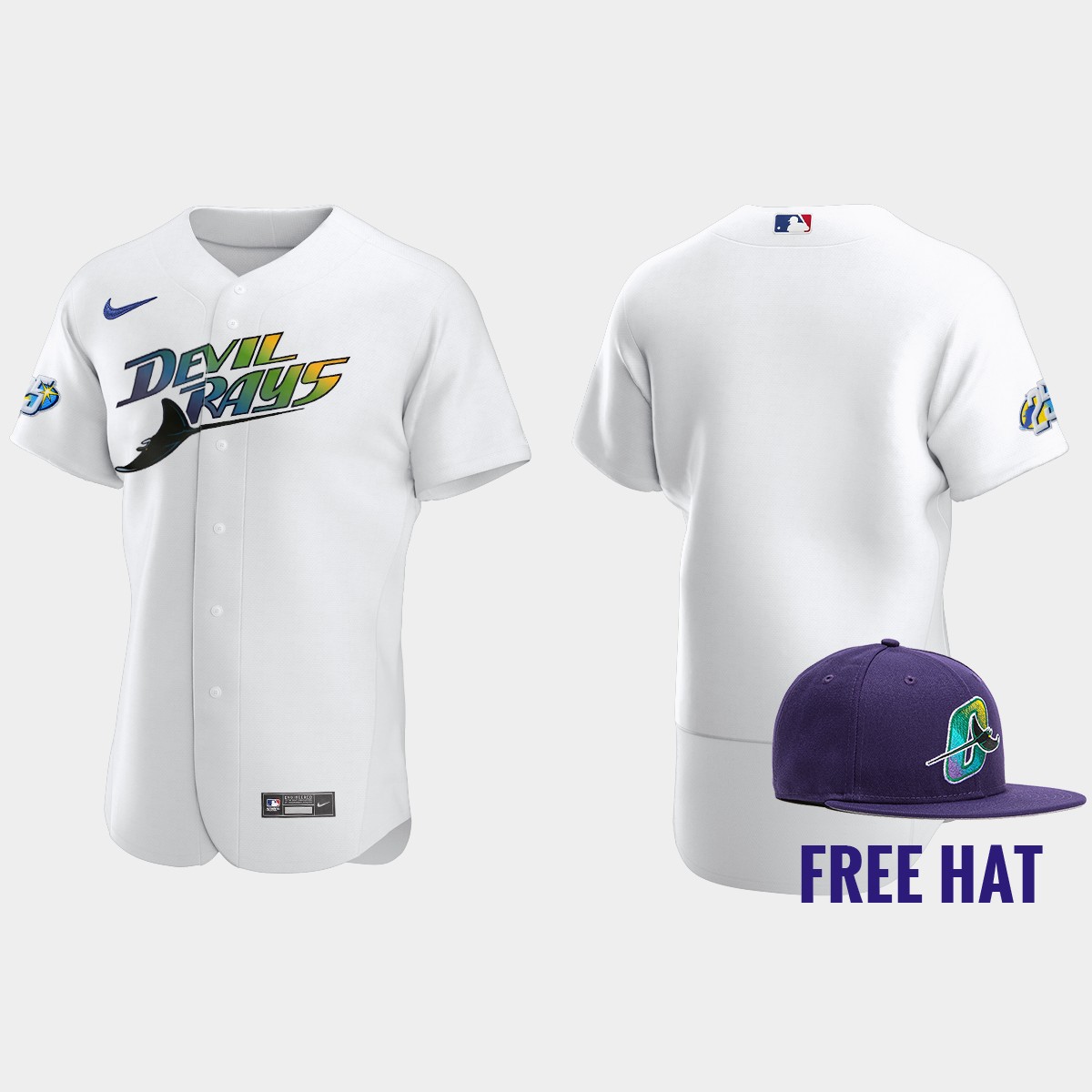 Tampa Bay Rays 25th Anniversary Jersey - White