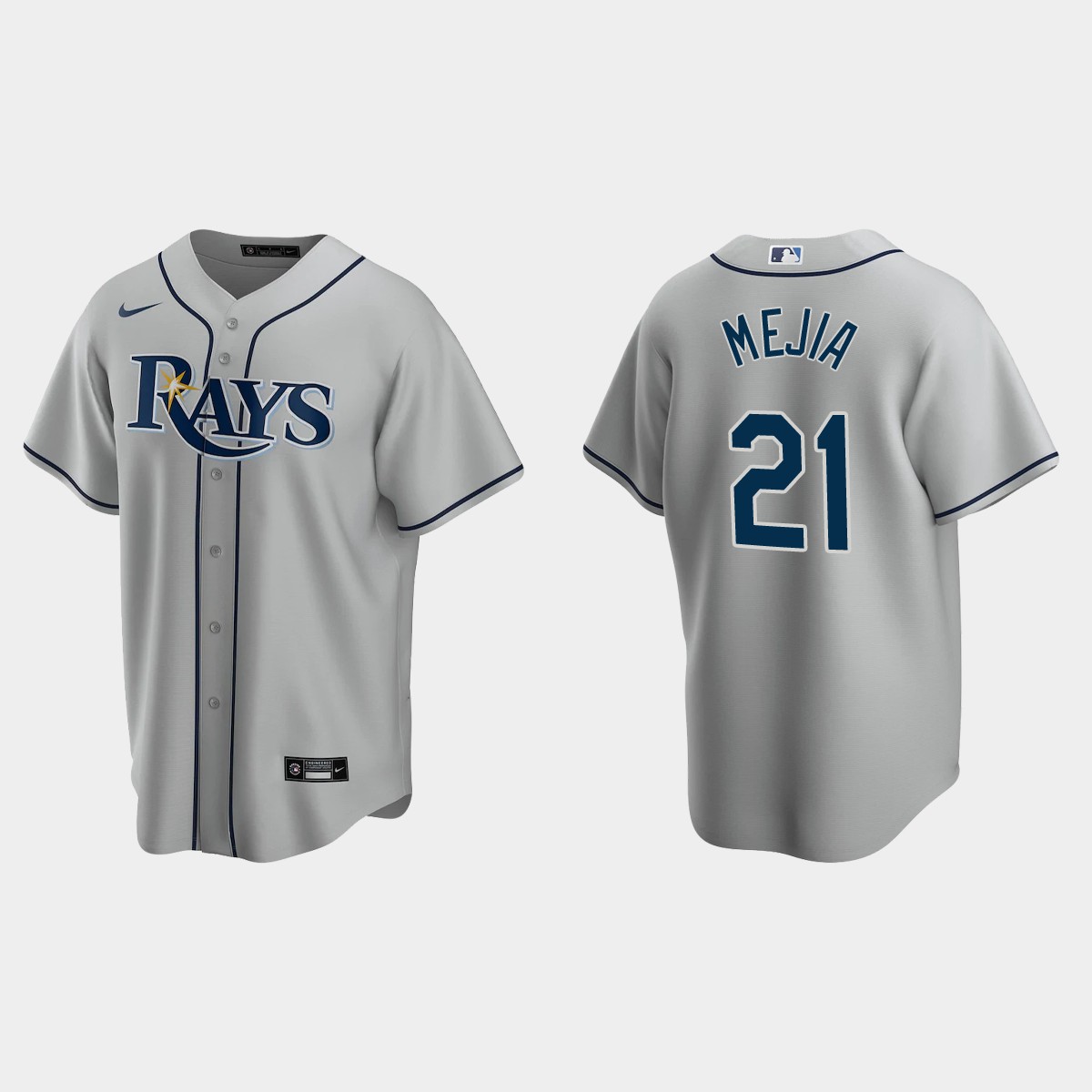 Tampa Bay Rays Francisco Mejia Road Jersey - Gray
