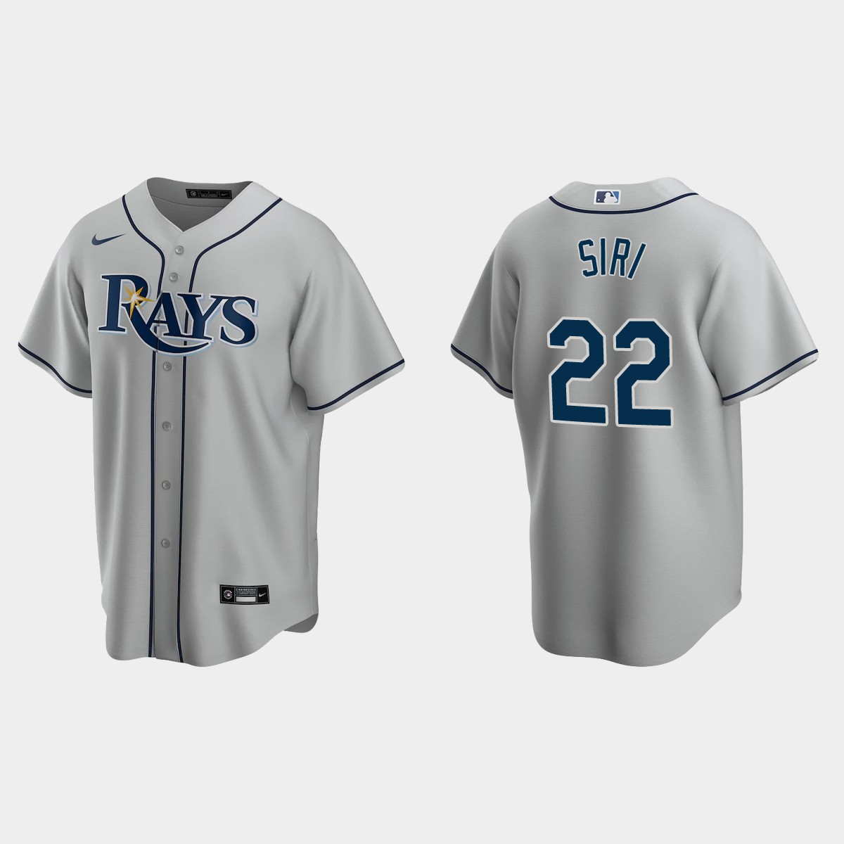 Tampa Bay Rays Jose Siri Road Jersey - Gray