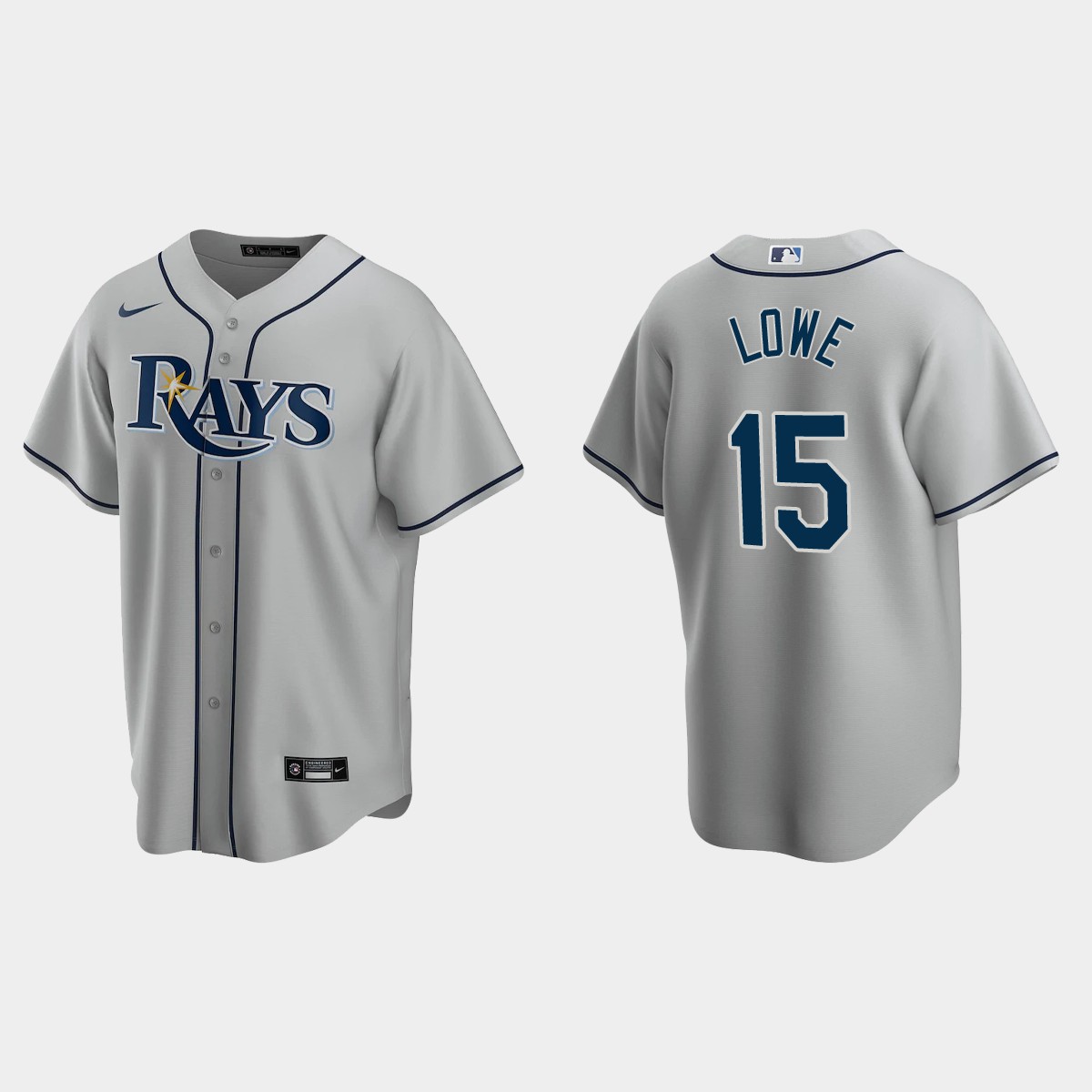 Tampa Bay Rays Josh Lowe Road Jersey - Gray