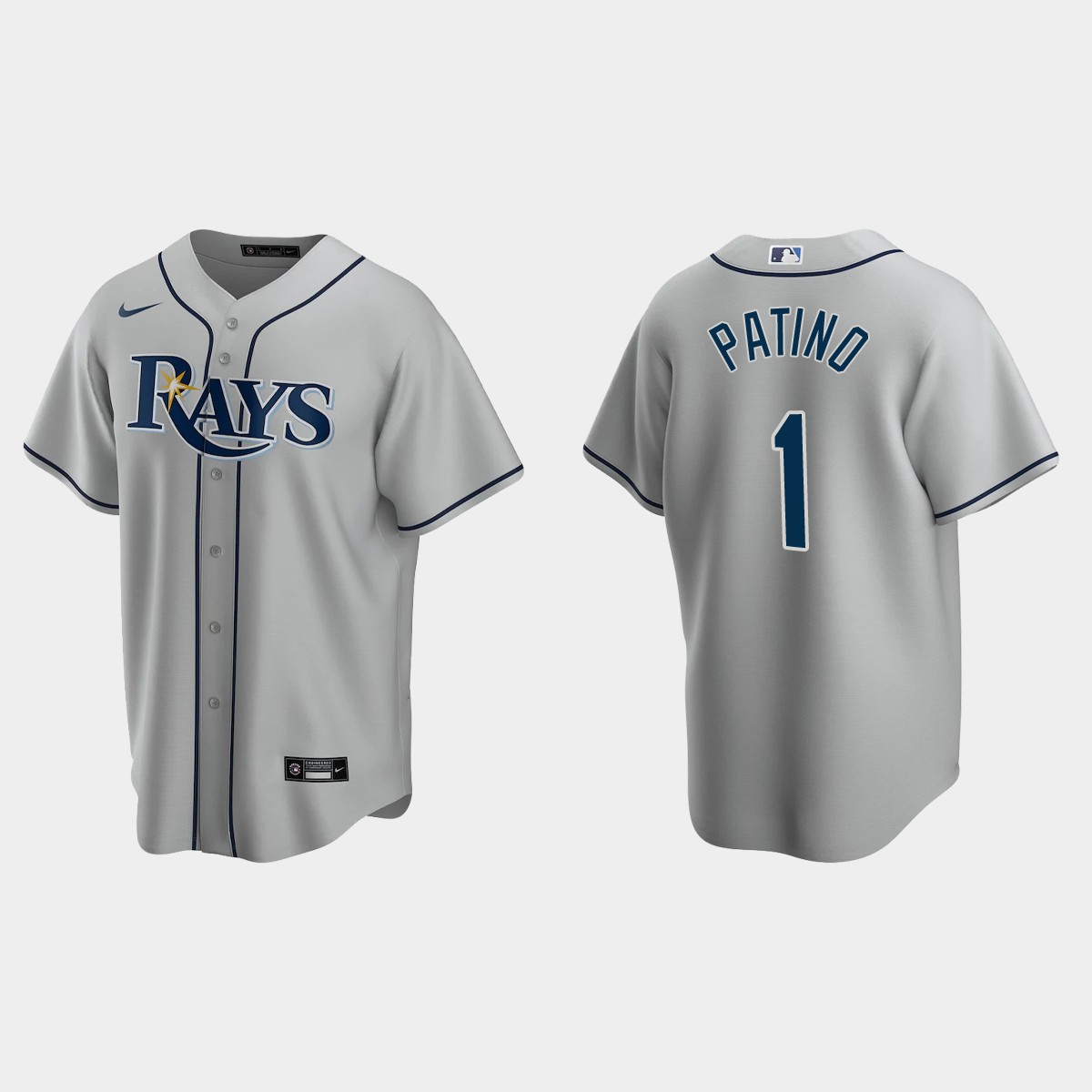 Tampa Bay Rays Luis Patino Road Jersey - Gray