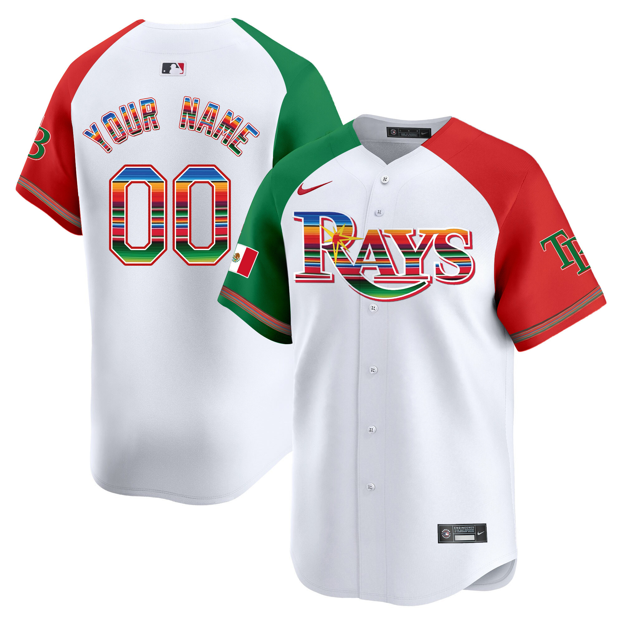 Tampa Bay Rays Mexico Vapor Premier Limited Custom Alternate Jersey