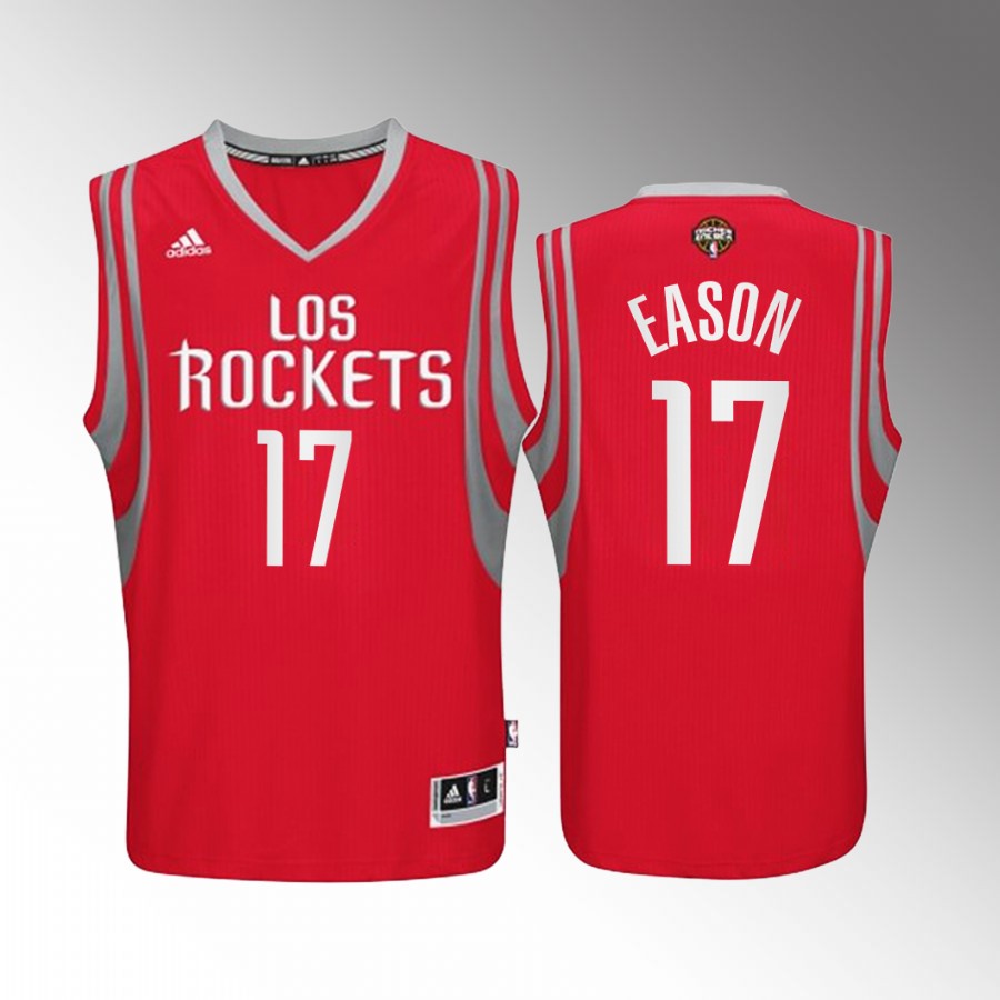 Tari Eason #17 Houston Rockets Noche Latina Red Throwback Jersey