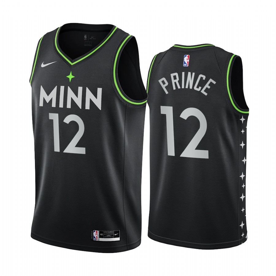 Taurean Prince Minnesota Timberwolves Black City Edition #12 Jersey  Trade