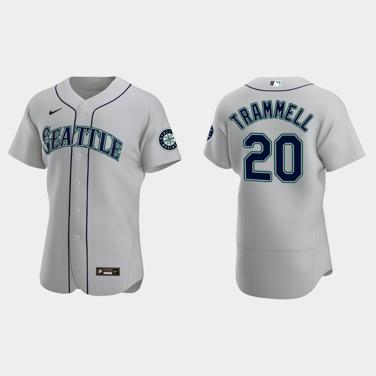 Taylor Trammell Seattle Mariners Jersey - Gray