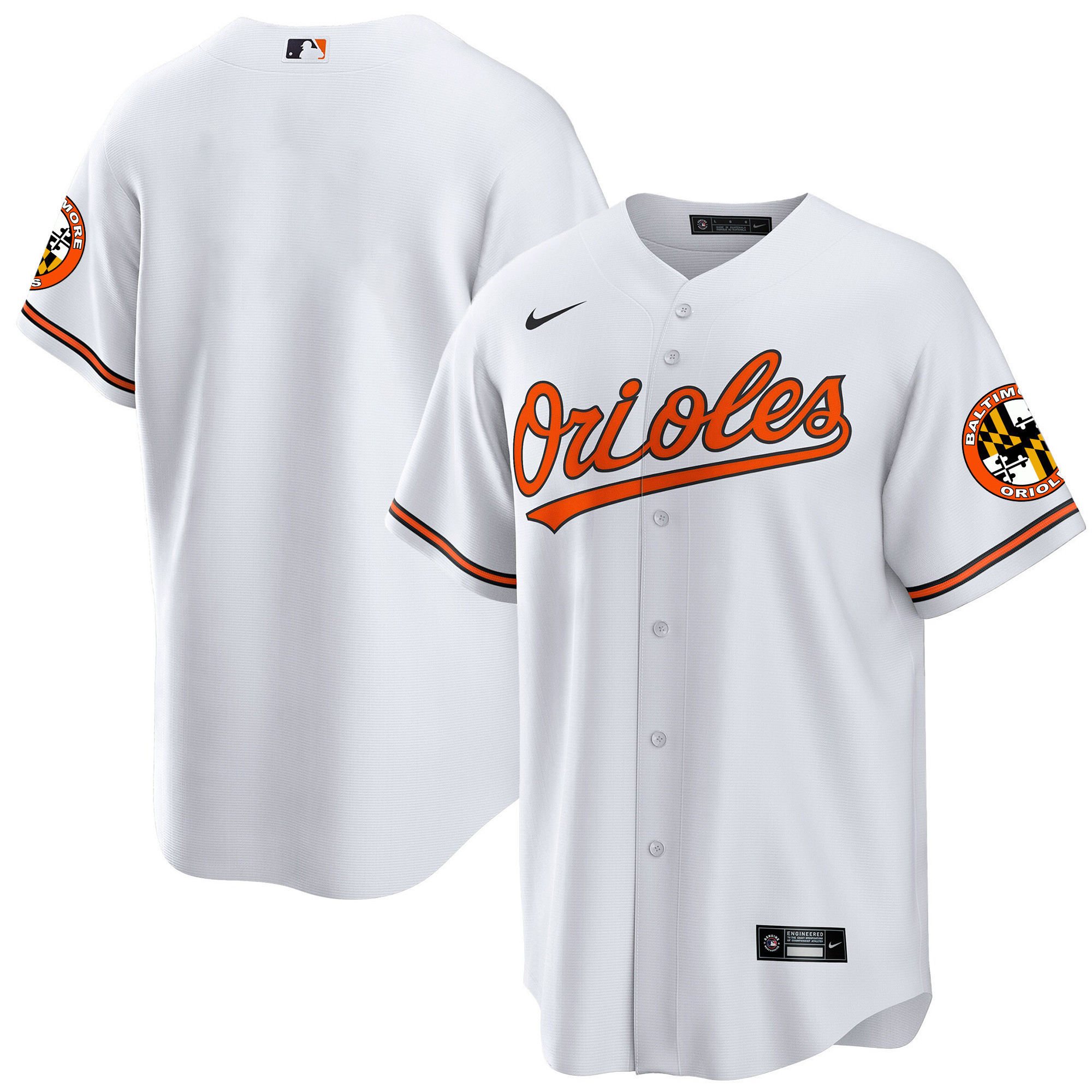 Team Men’s Baltimore Orioles Special Gold Cool White Jersey - All Stitched