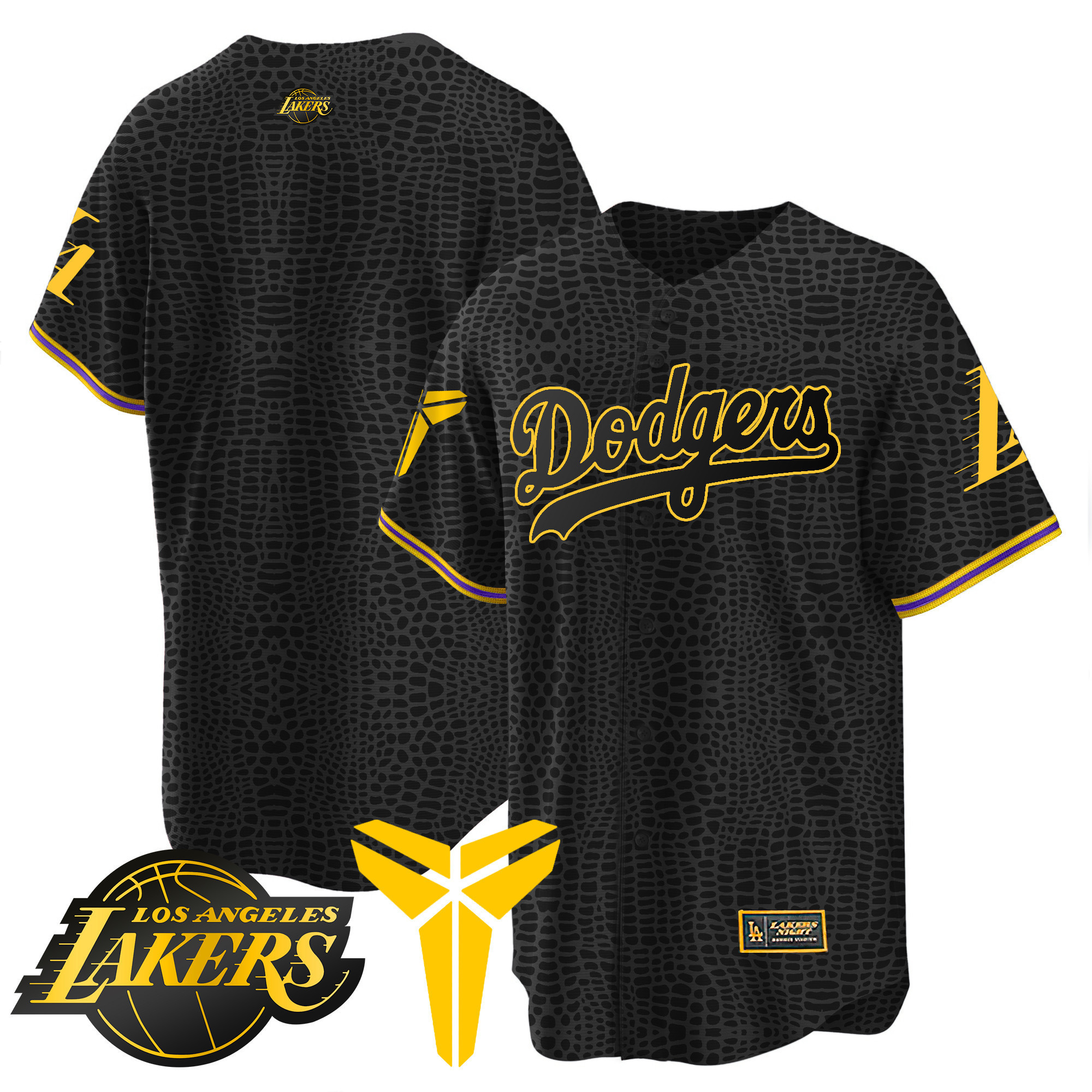 Team Men's Los Angeles Dodgers Cool Base Mamba V2 Jersey