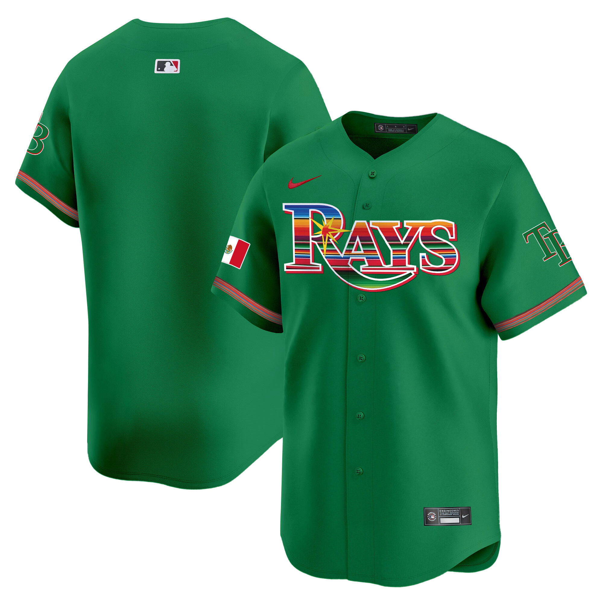Team Men's Tampa Bay Rays Mexico Vapor Premier Limited Green Jersey