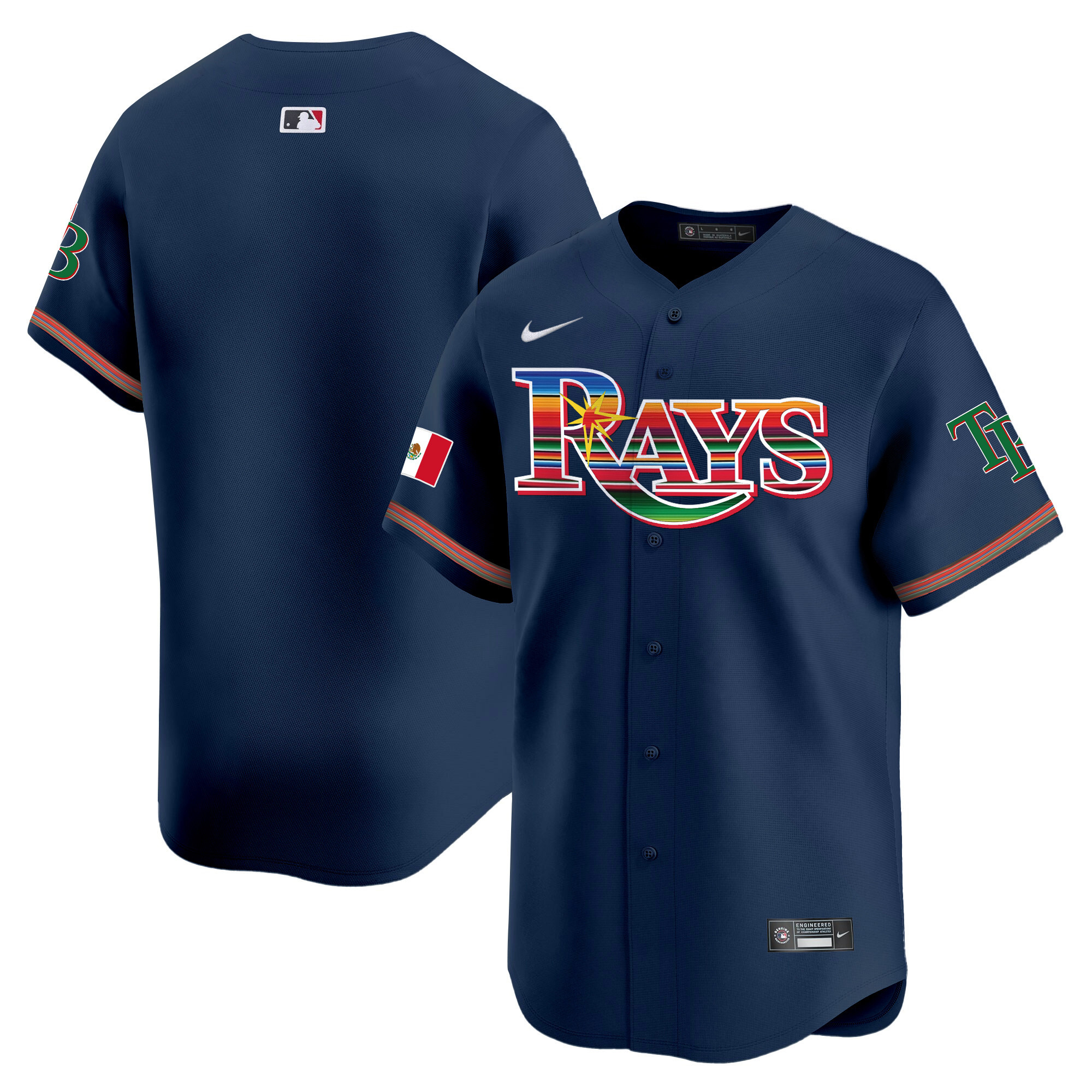 Team Men's Tampa Bay Rays Mexico Vapor Premier Limited Navy Jersey