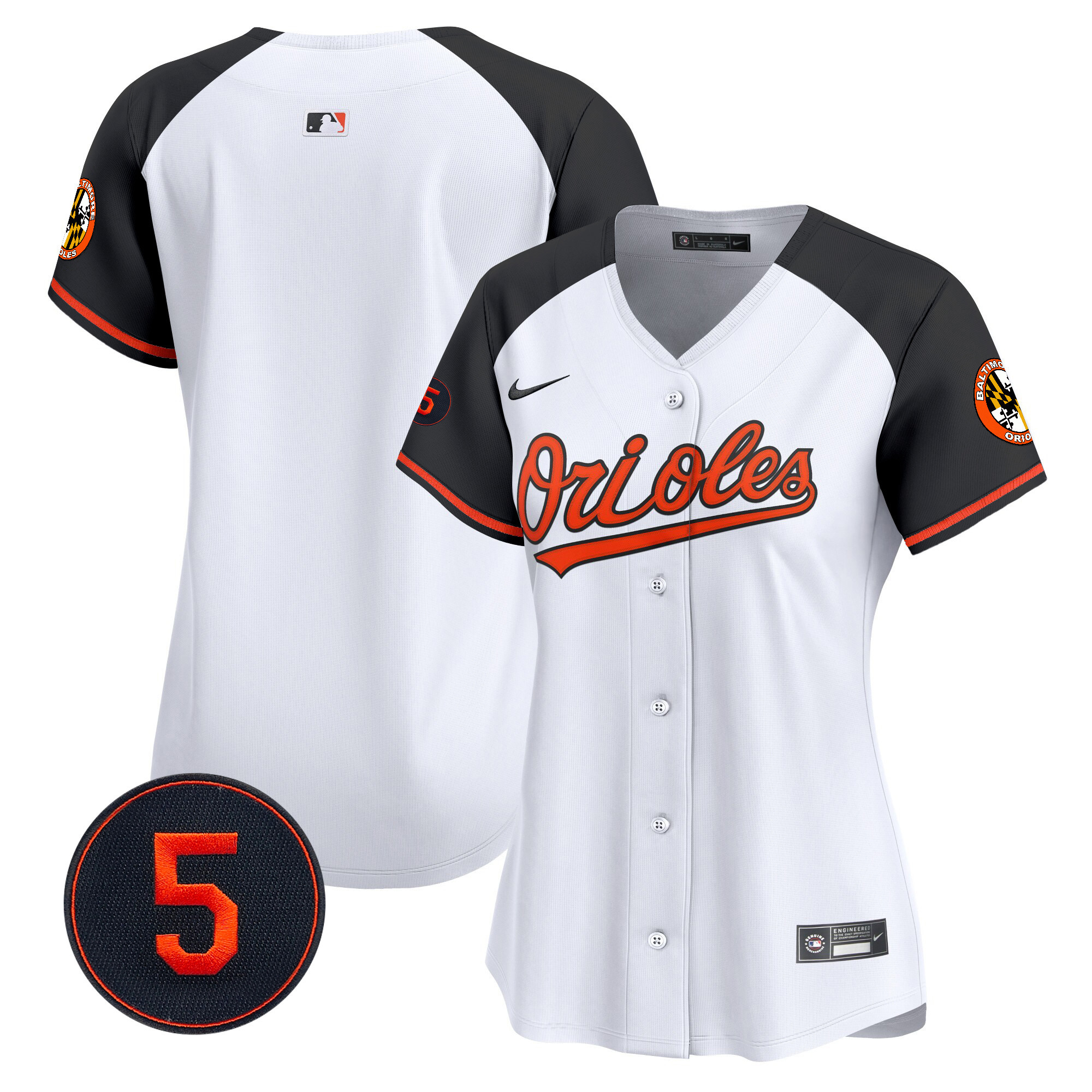 Team Women’s Baltimore Orioles Robinson Patch Vapor Premier Limited Alternate Jersey - All Stitched