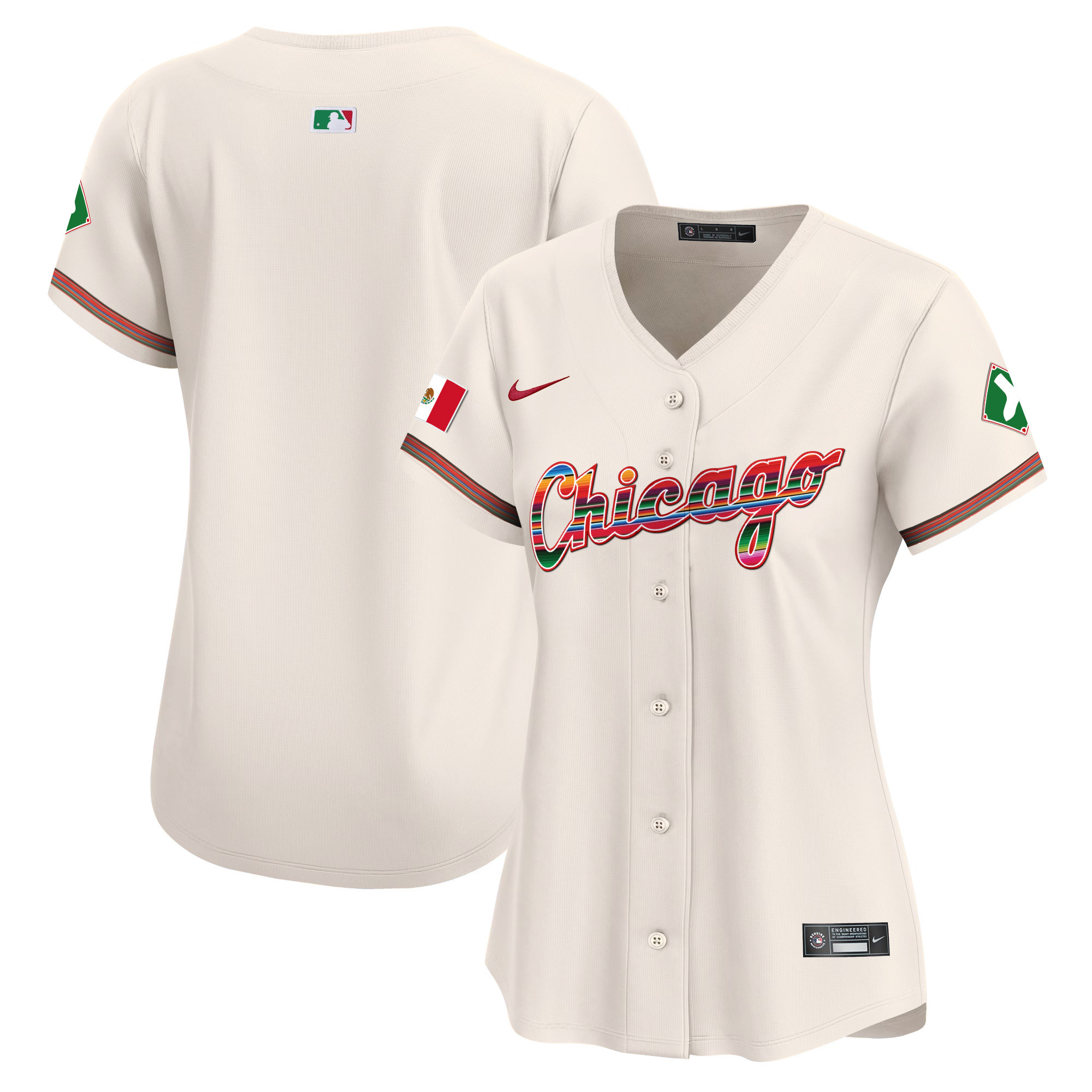 Team Women's Chicago White Sox Mexico Vapor Premier Limited V3 Cream Jersey - All Stitched