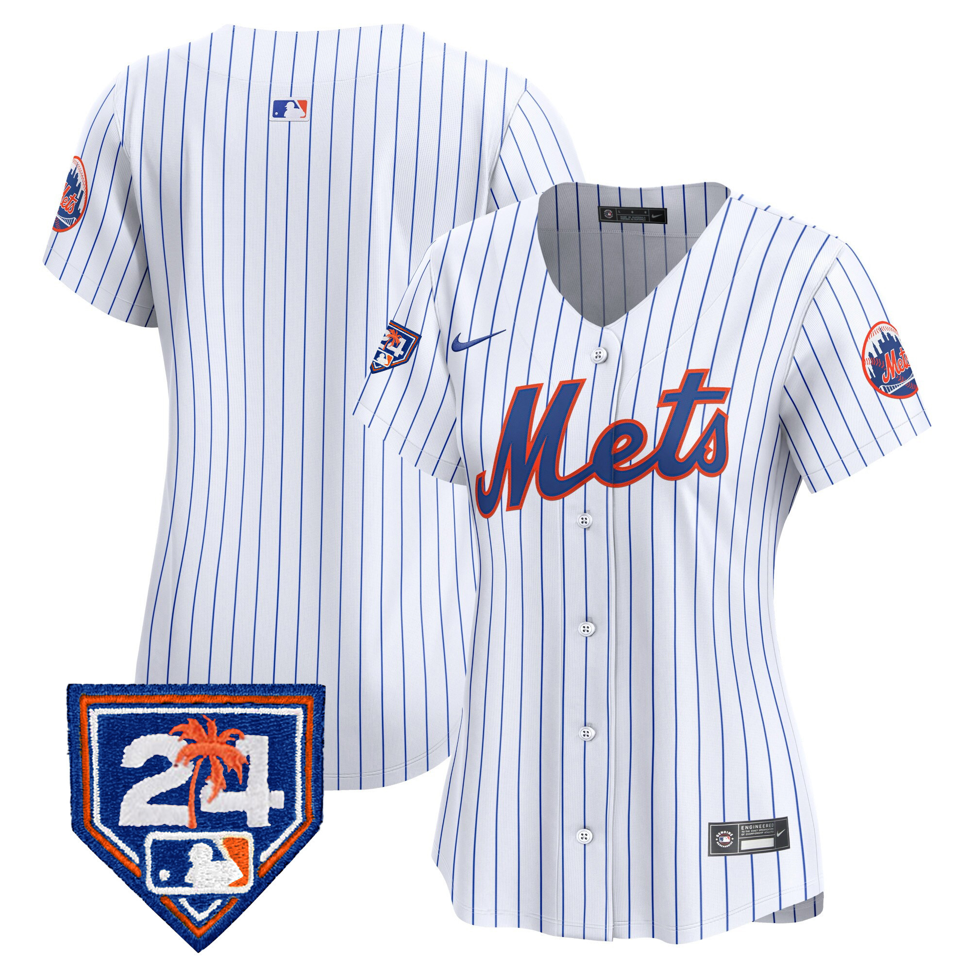 Team Women's New York Mets Spring Training Vapor Premier Limited V2 White Jersey
