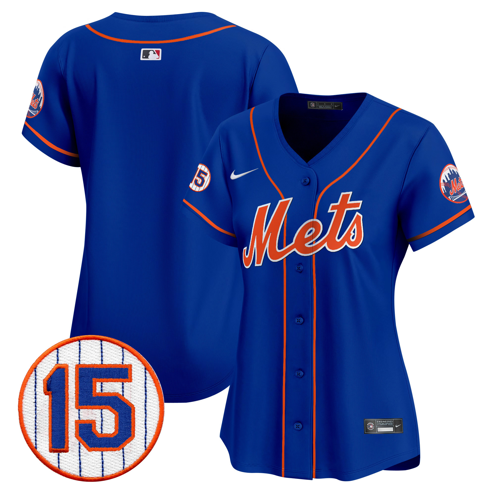 Team Women's New York Mets Jerry Grote Patch Vapor Premier Limited Royal Jersey