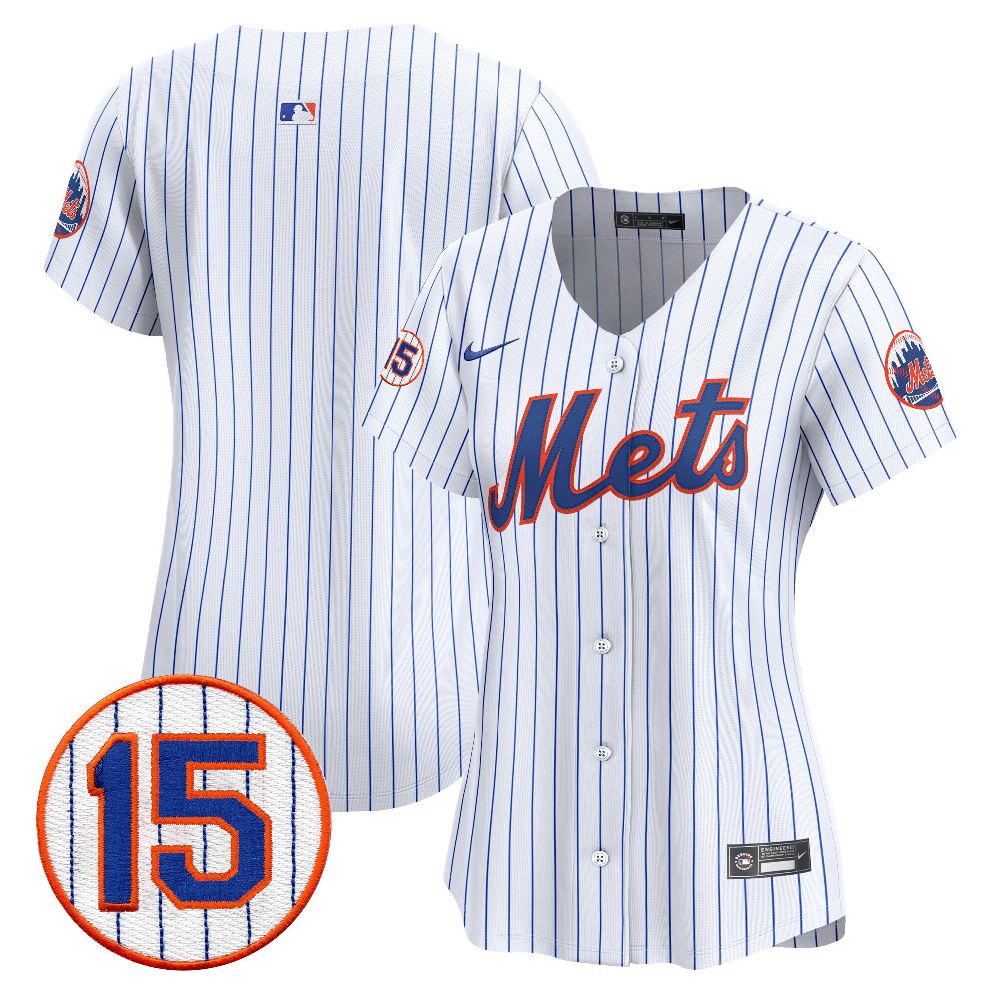 Team Women's New York Mets Jerry Grote Patch Vapor Premier Limited White Jersey