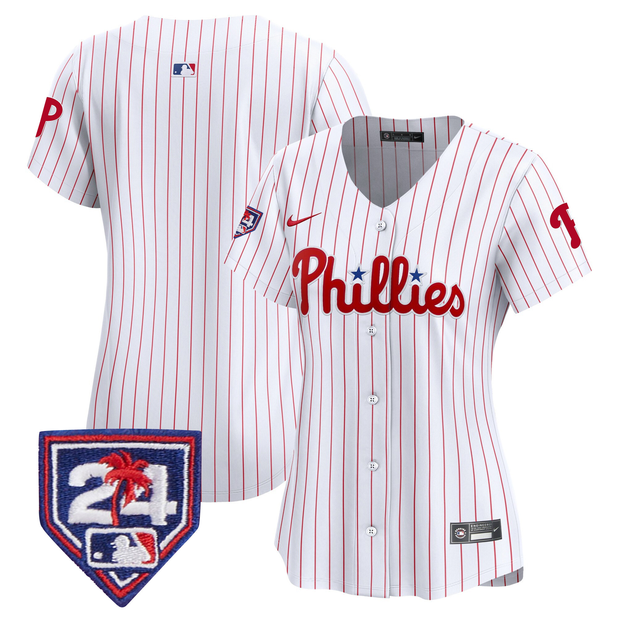 Team Women's Philadelphia Phillies Spring Training Patch Vapor Premier Limited White Jersey