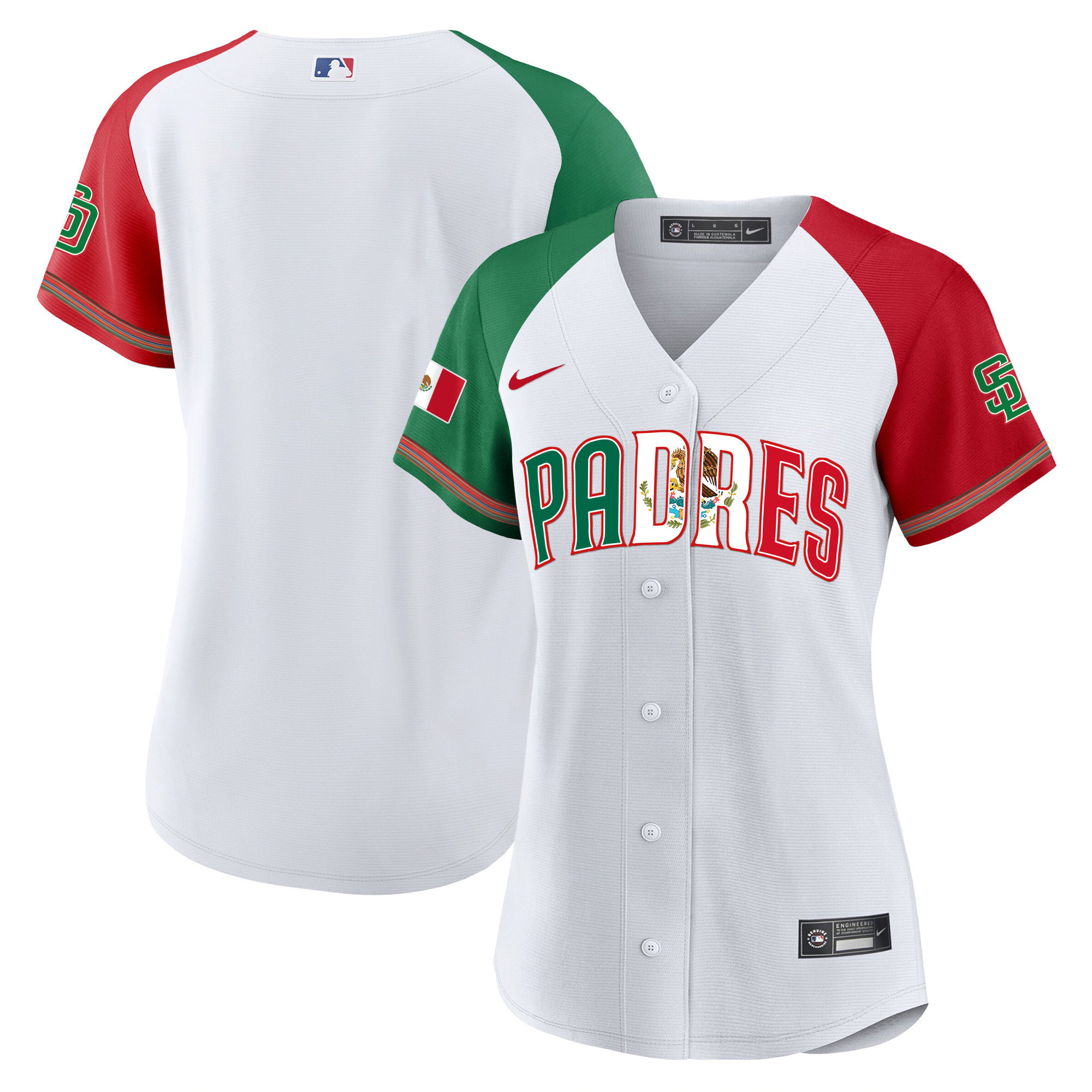 Team Women's San Diego Padres Mexico Cool Base Limited V2 Alternate Jersey