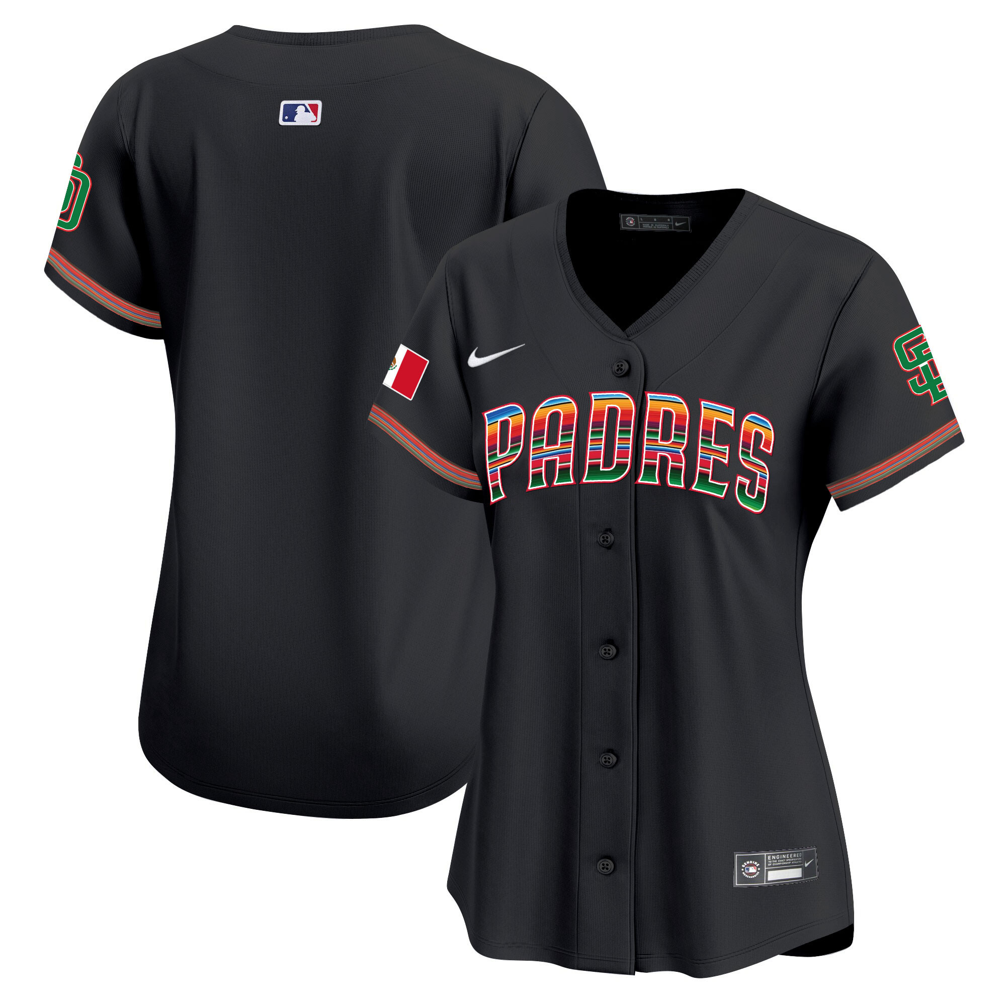 Team Women's San Diego Padres Mexico Premier Limited Black Jersey