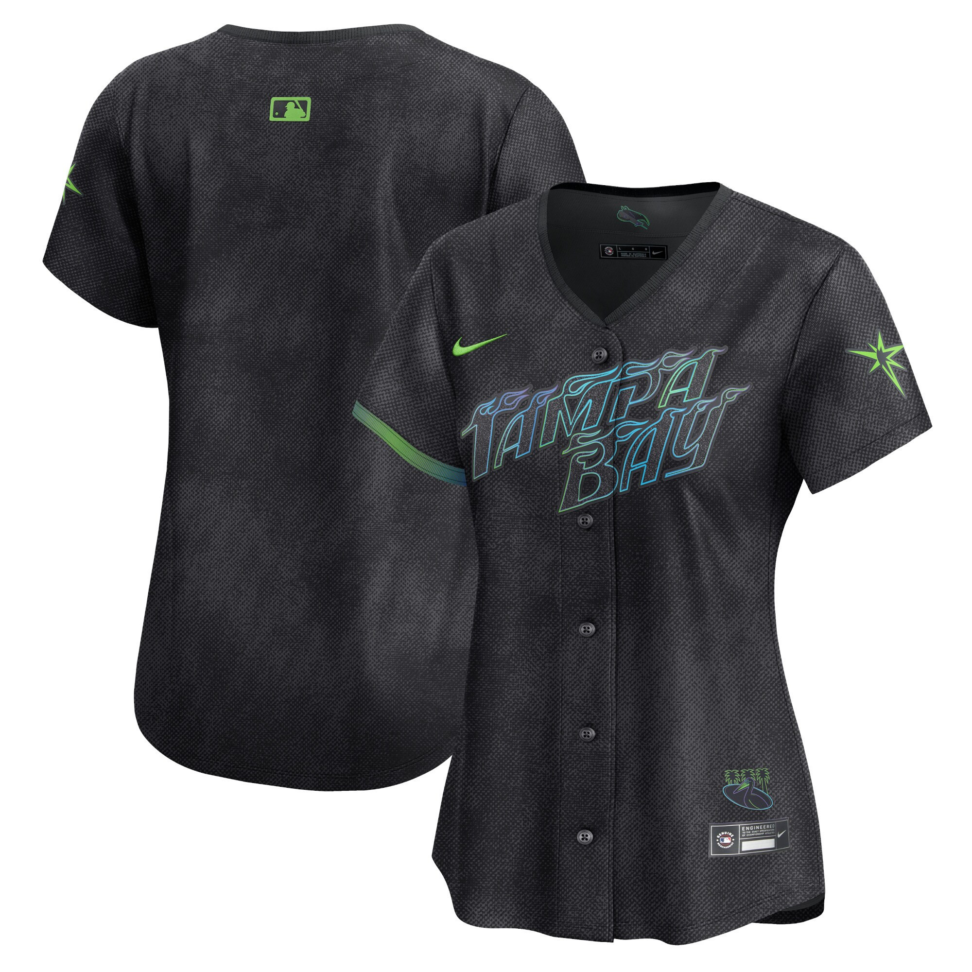 Team Women's Tampa Bay Rays City Connect Vapor Premier Limited - Charcoal Jersey