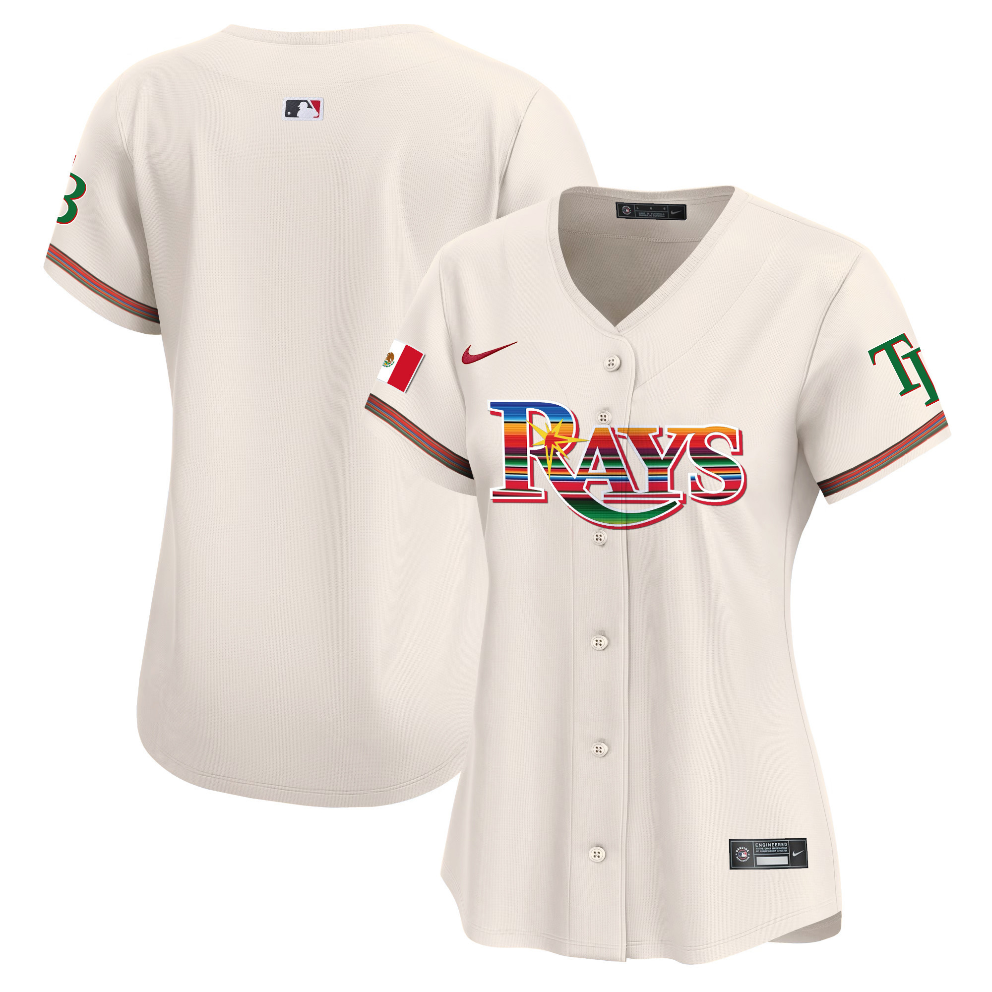 Team Women's Tampa Bay Rays Mexico Vapor Premier Limited Cream Jersey