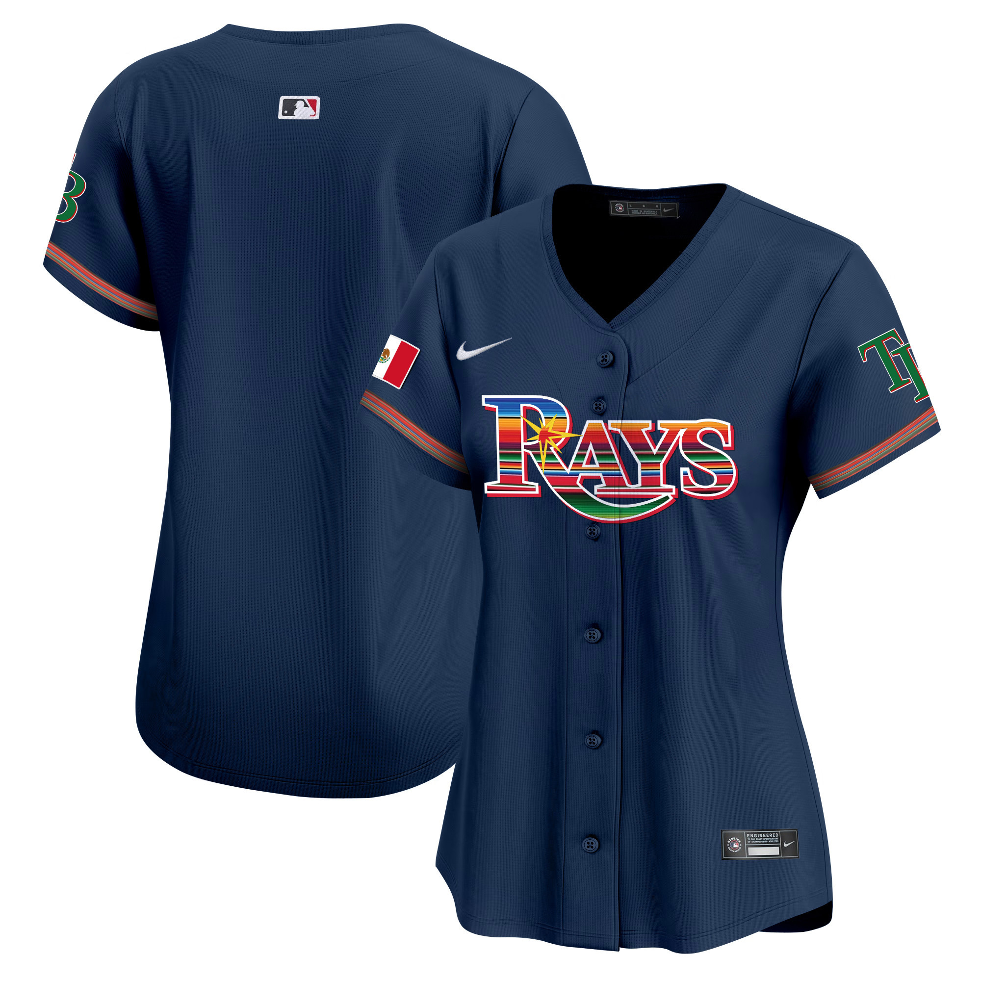 Team Women's Tampa Bay Rays Mexico Vapor Premier Limited Navy Jersey